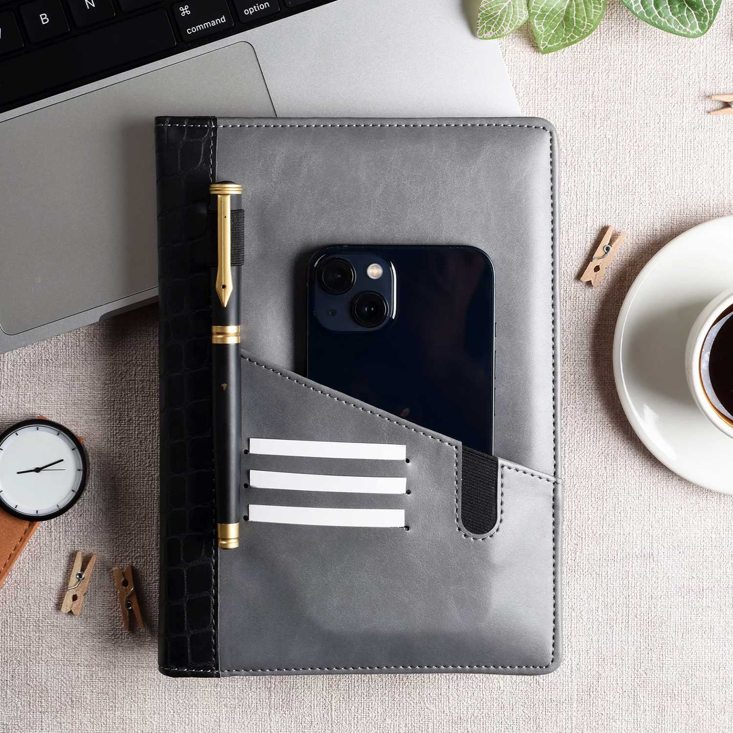 Scholar Apollo Grey Notebook - A5, Ruled