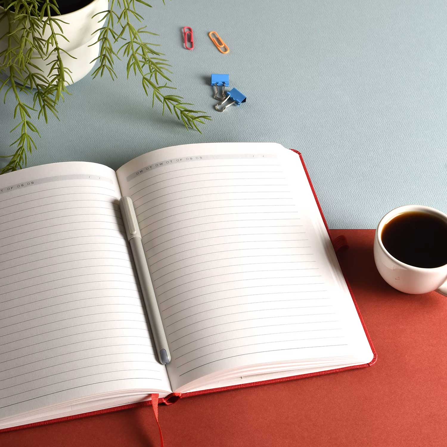 Scholar Essential Red Notebook - A5, Ruled