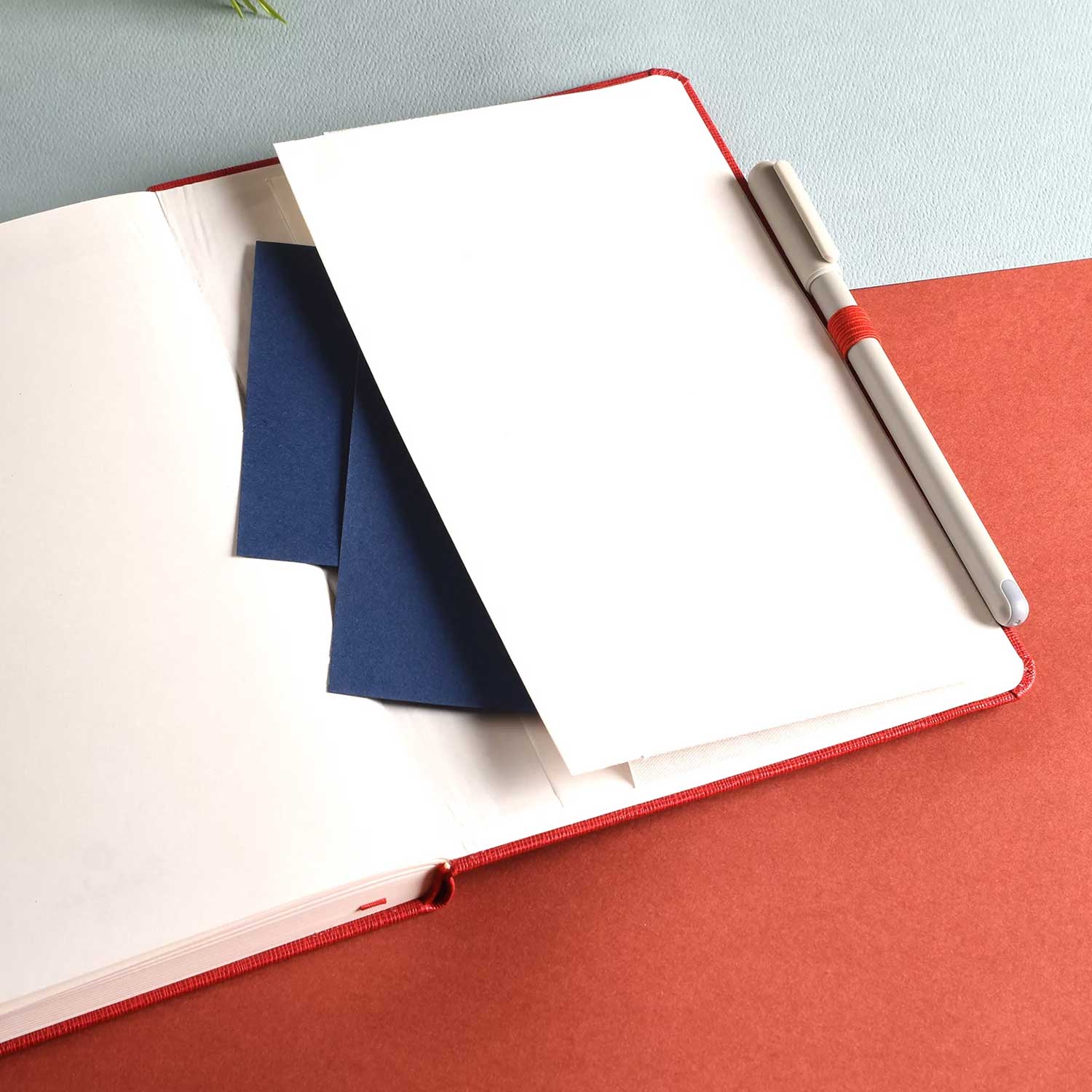 Scholar Essential Red Notebook - A5, Ruled