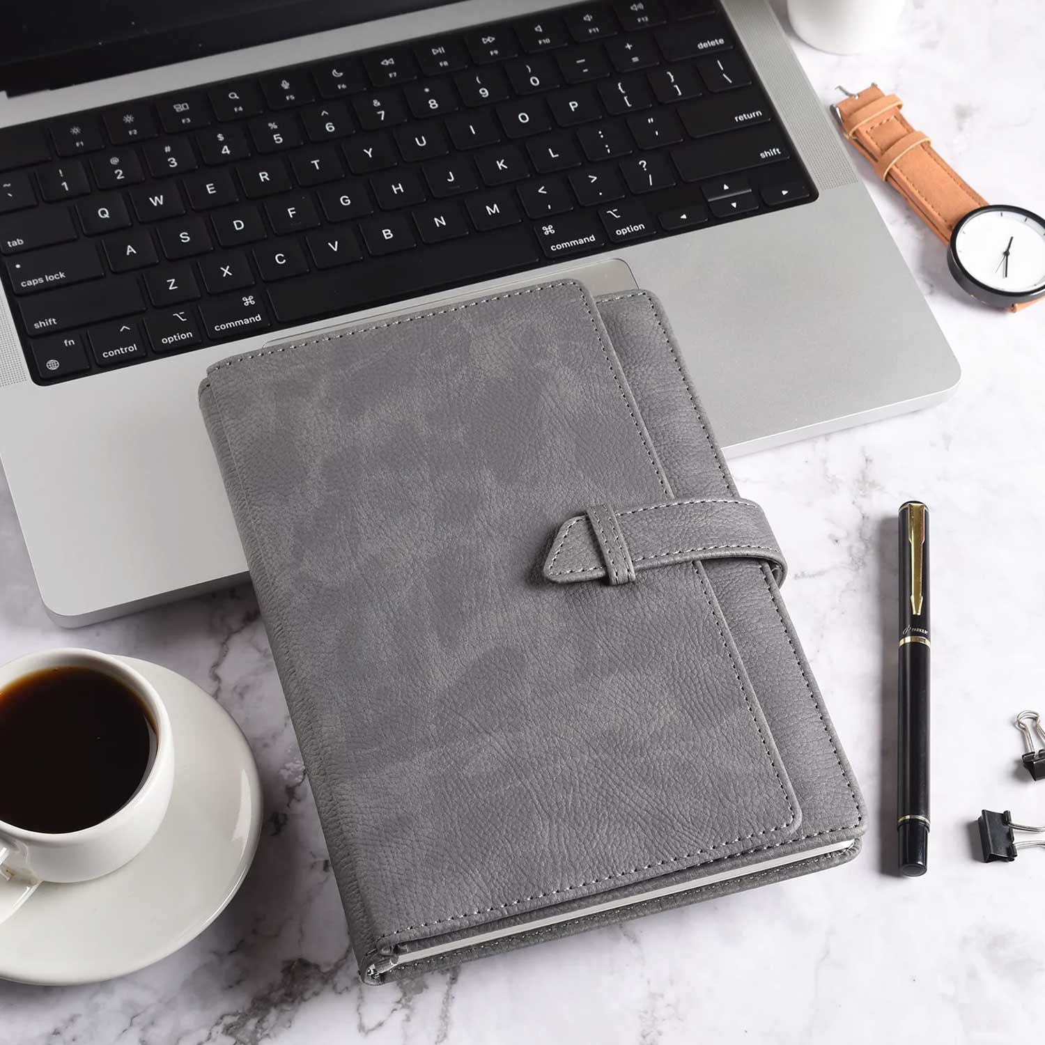 Scholar Folio Grey Notebook - A5, Ruled