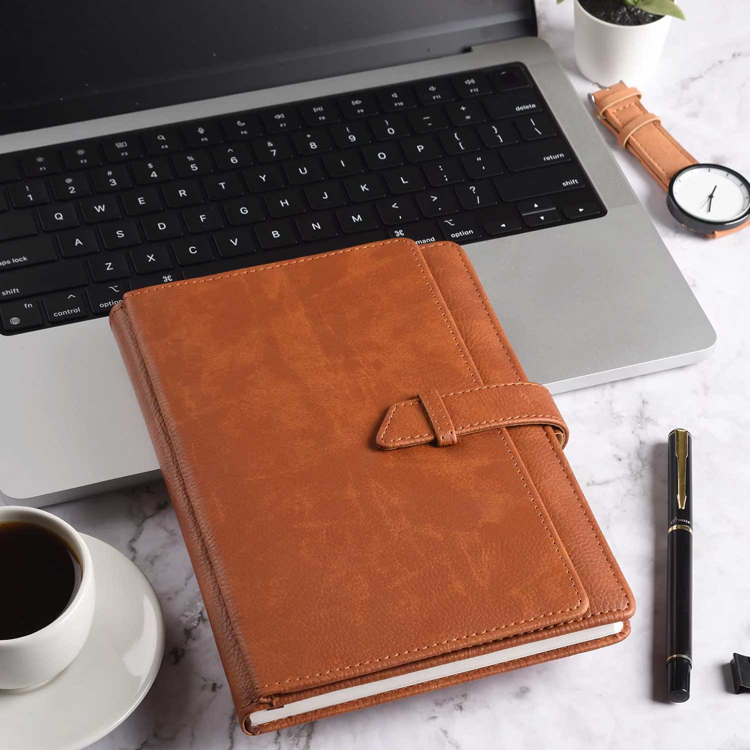 Scholar Folio Tan Notebook - A5, Ruled