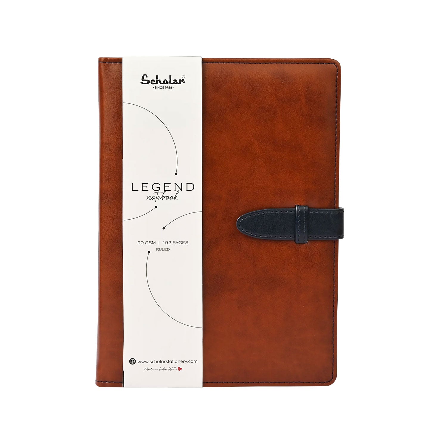 Scholar Legend Tan Notebook - A6, Ruled