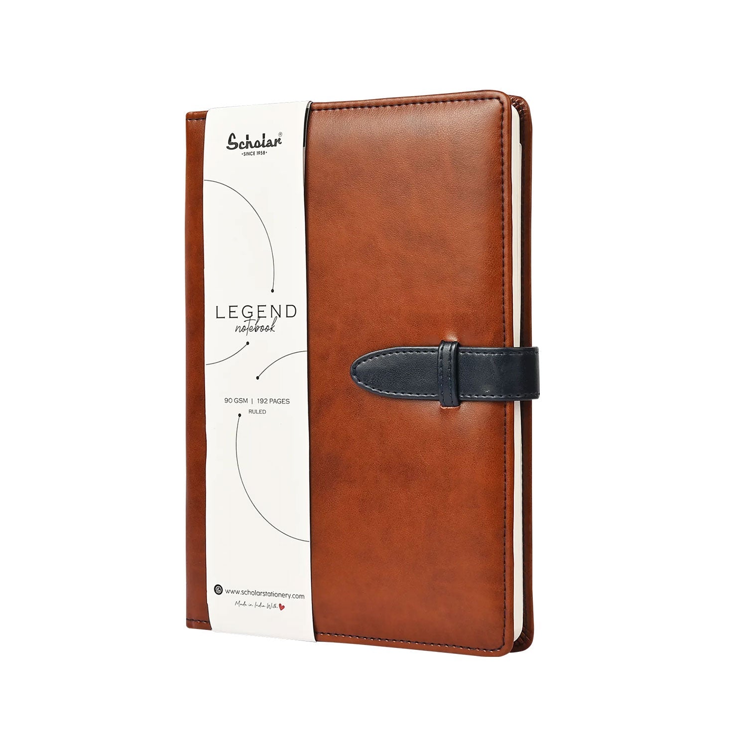 Scholar Legend Tan Notebook - A6, Ruled