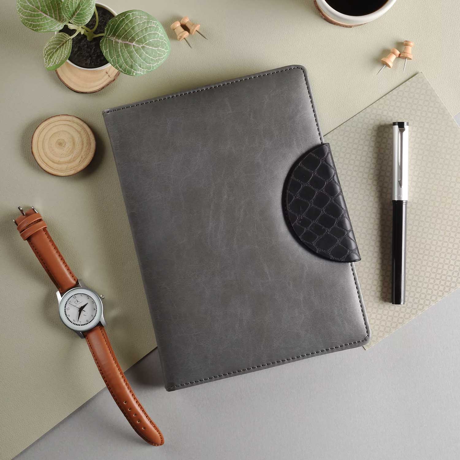 Scholar Orion Grey Notebook - A5, Ruled