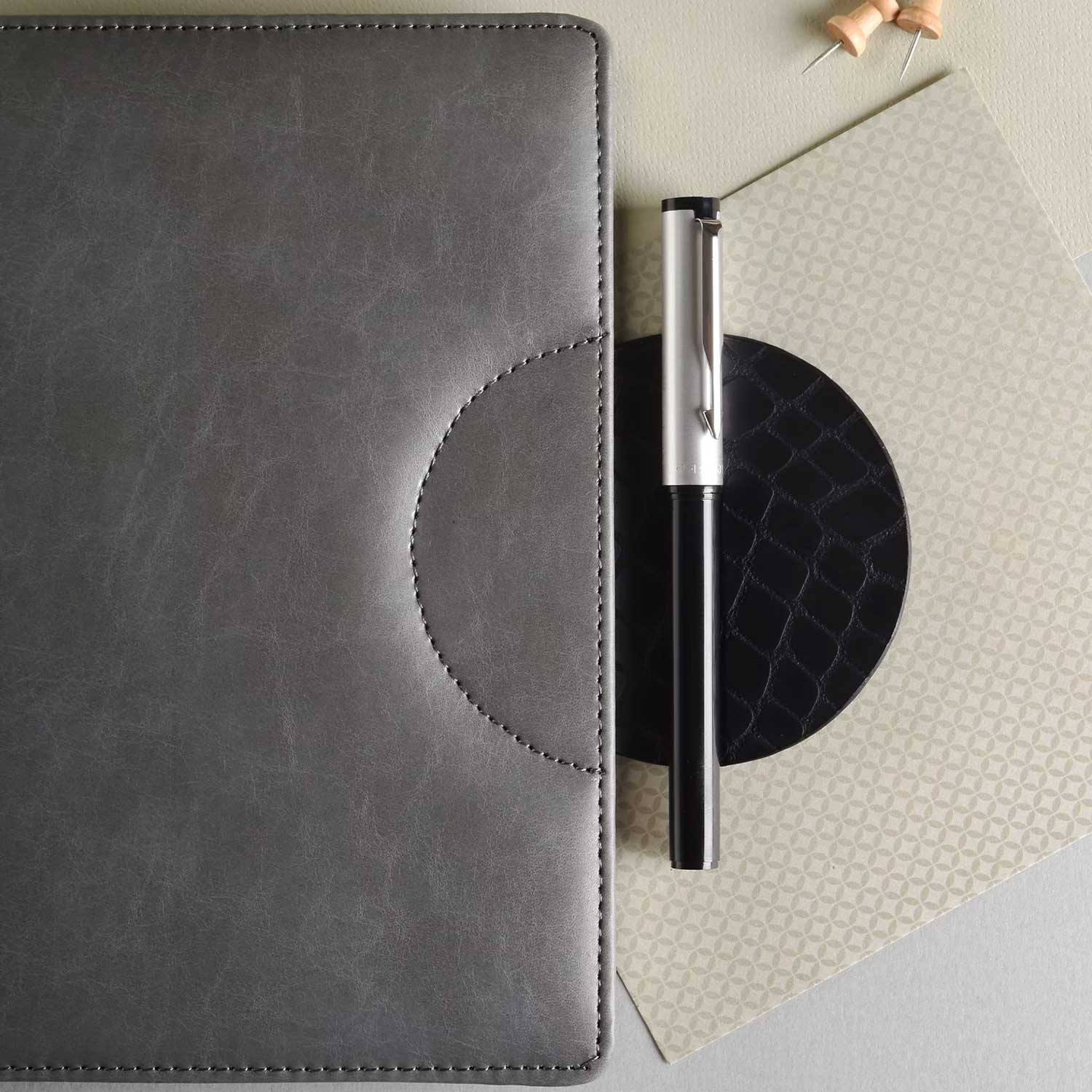 Scholar Orion Grey Notebook - A5, Ruled