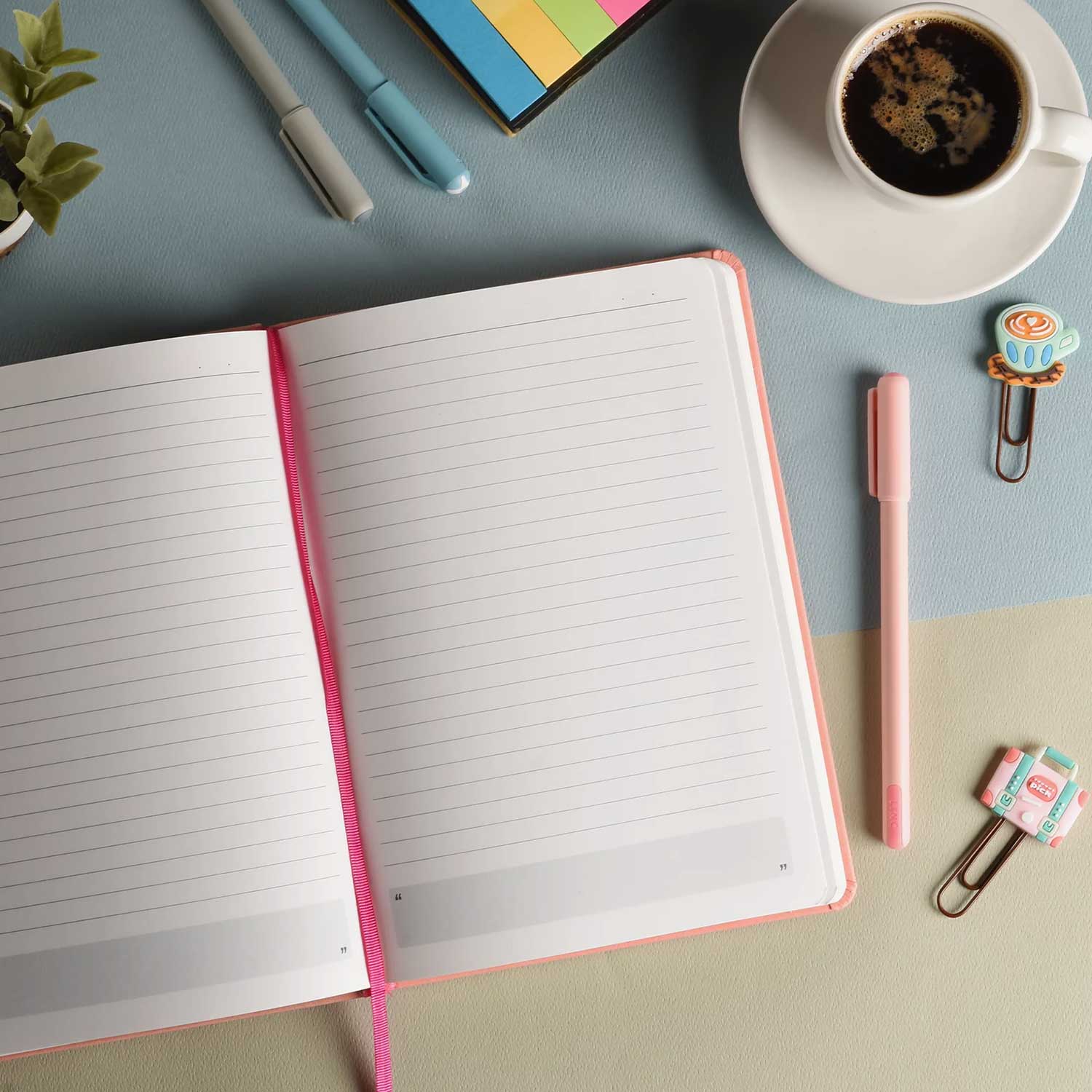 Scholar Philo Salmon Pink Notebook - A5, Ruled