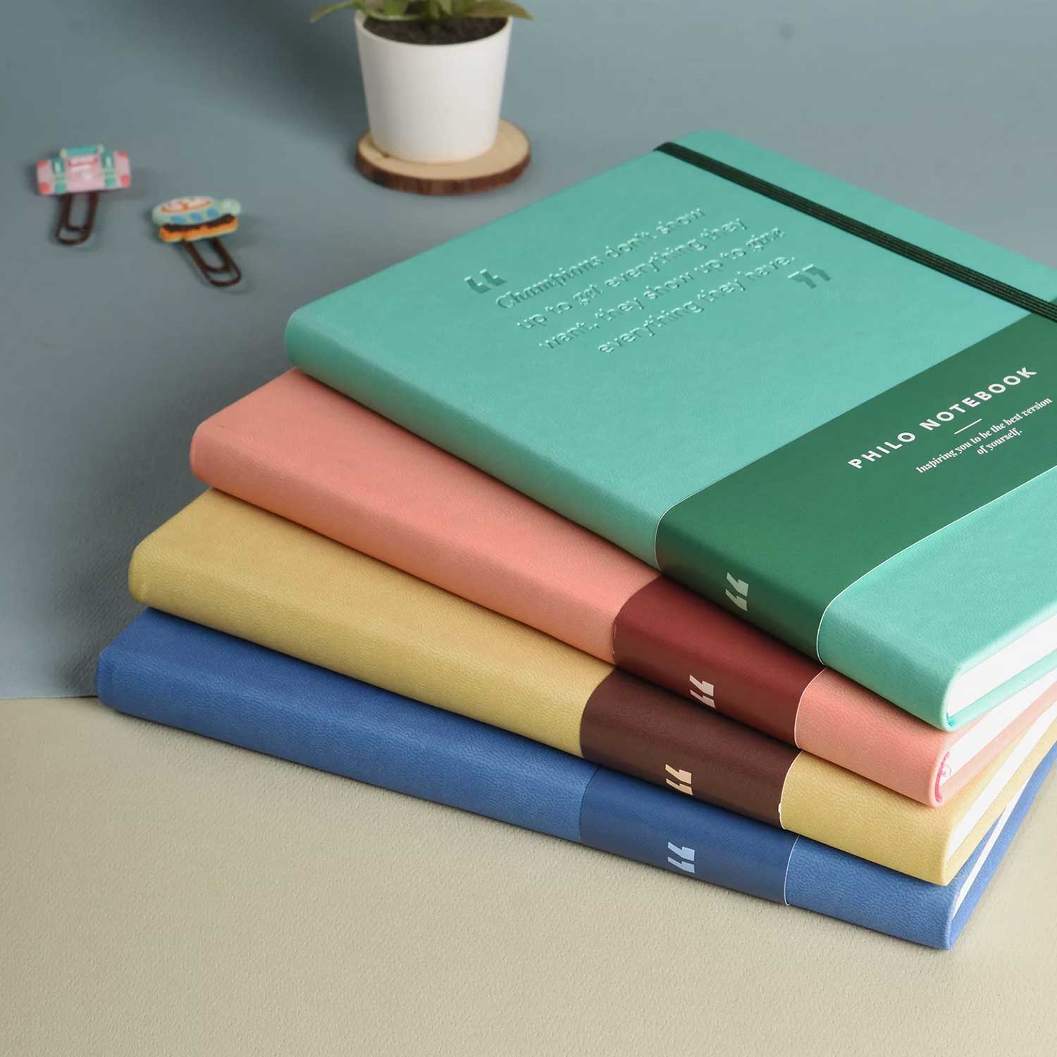 Scholar Philo Salmon Pink Notebook - A5, Ruled