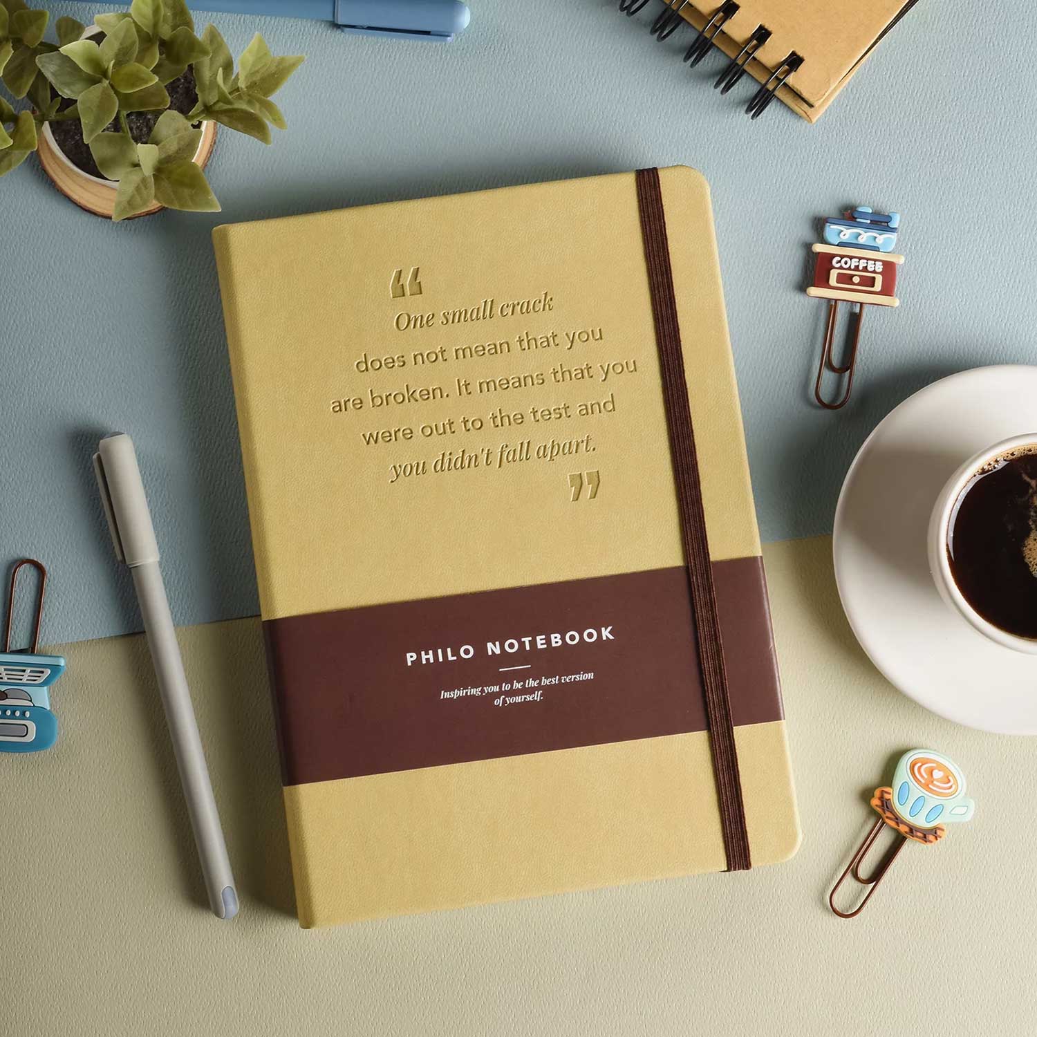 Scholar Philo Sand Notebook - A5, Ruled