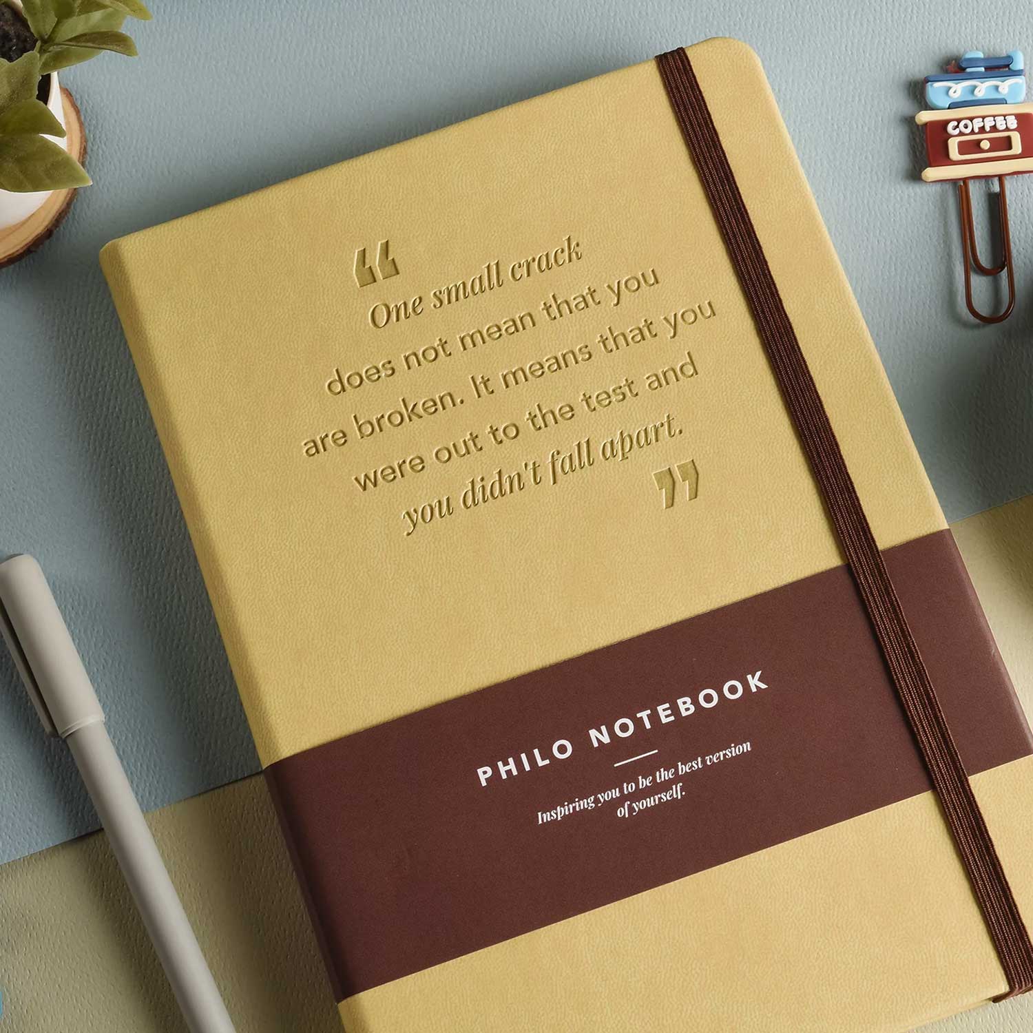 Scholar Philo Sand Notebook - A5, Ruled