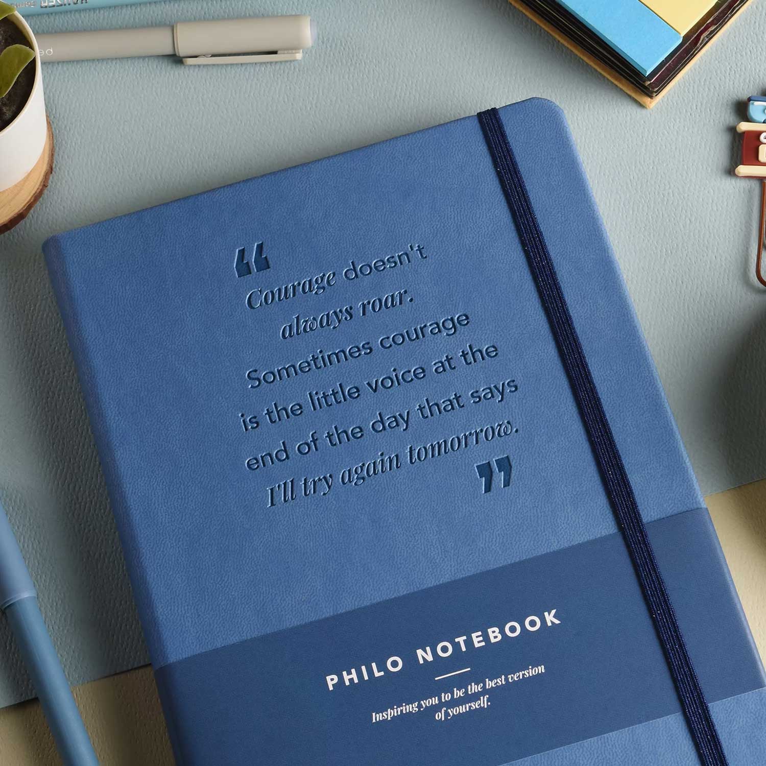 Scholar Philo Tropical Blue Notebook - A5, Ruled