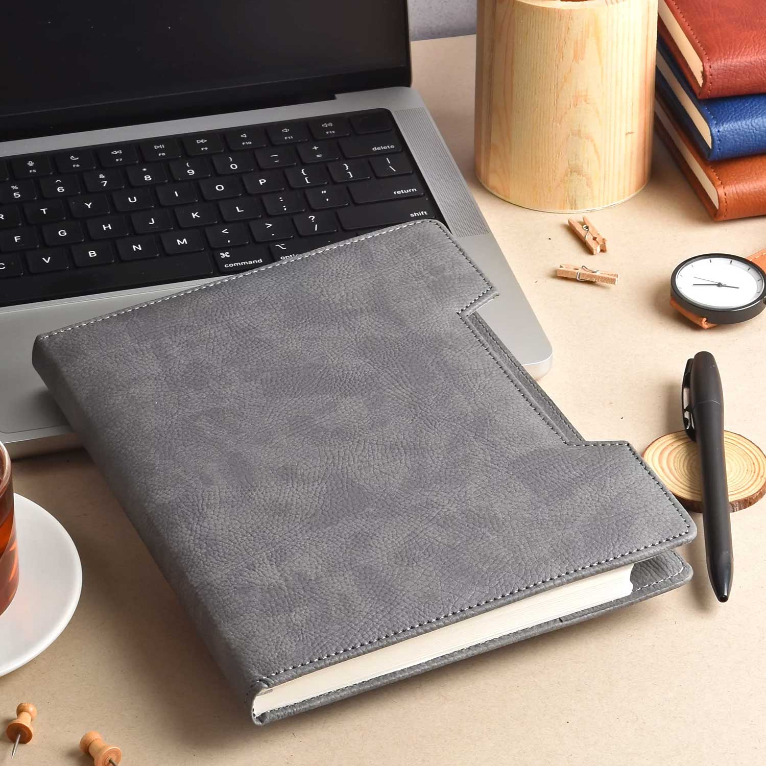 Scholar Signor Grey Notebook - A5, Ruled