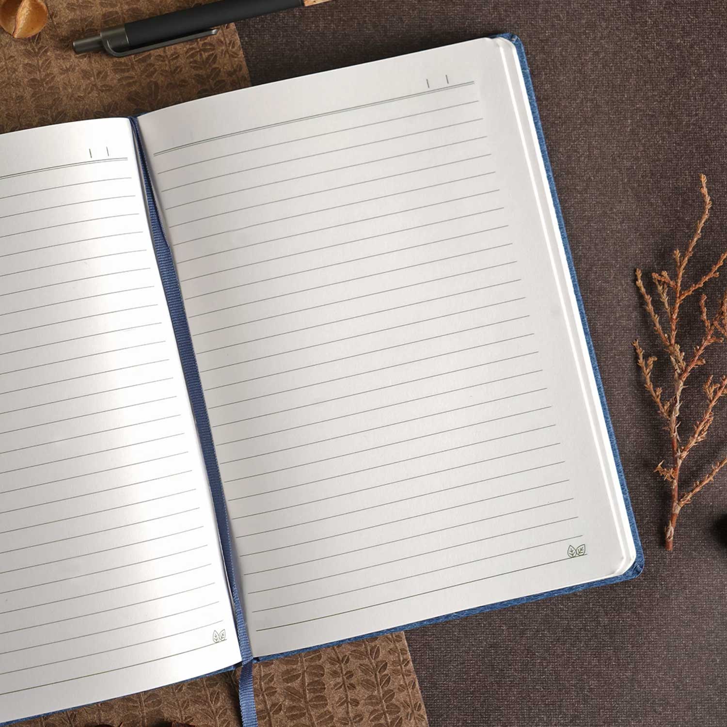 Scholar Teak Blue Notebook - A5, Ruled