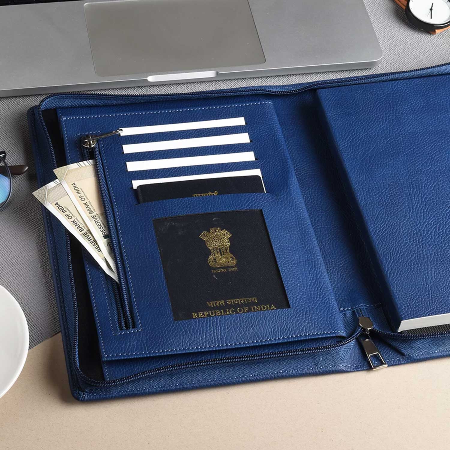 Scholar Vivant Folder Blue Notebook - A5, Ruled