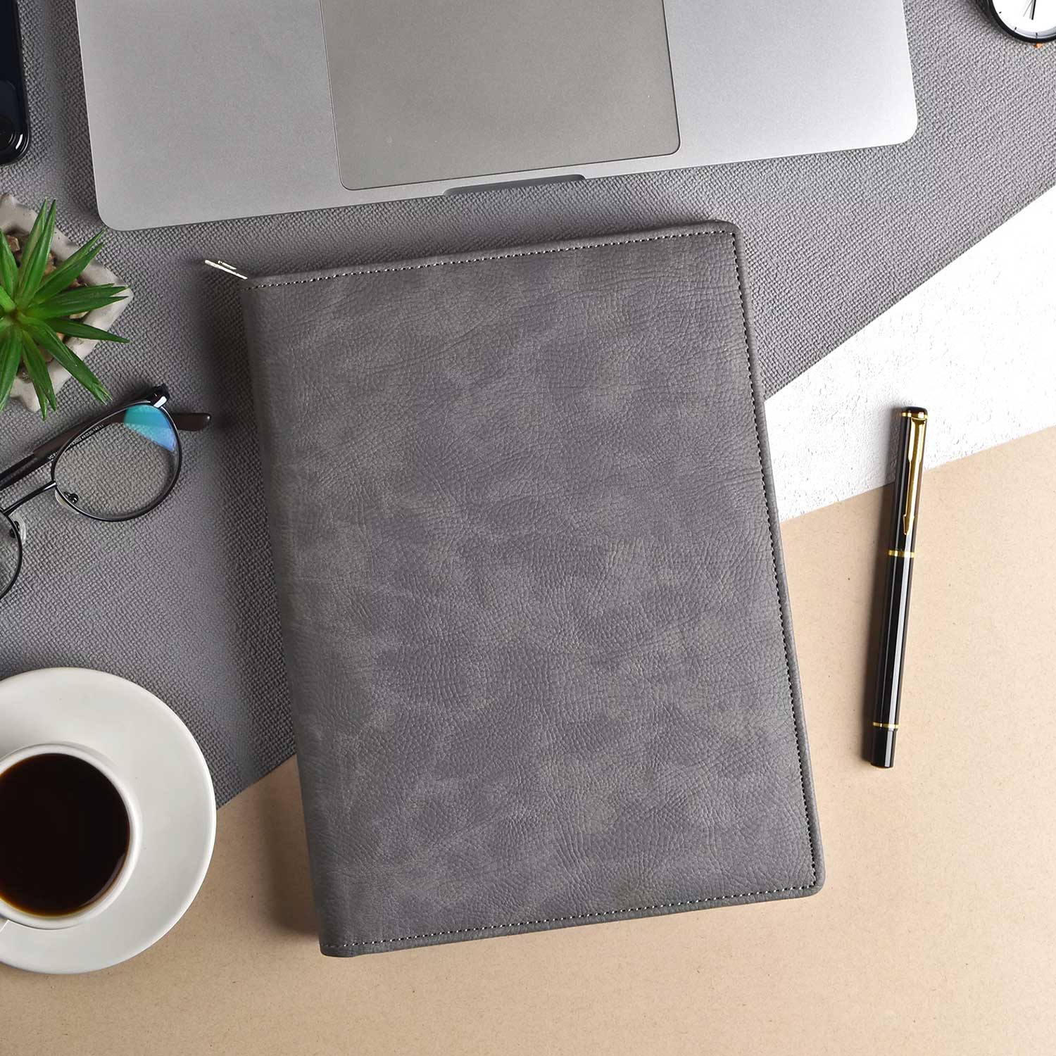 Scholar Vivant Folder Grey Notebook - A5, Ruled