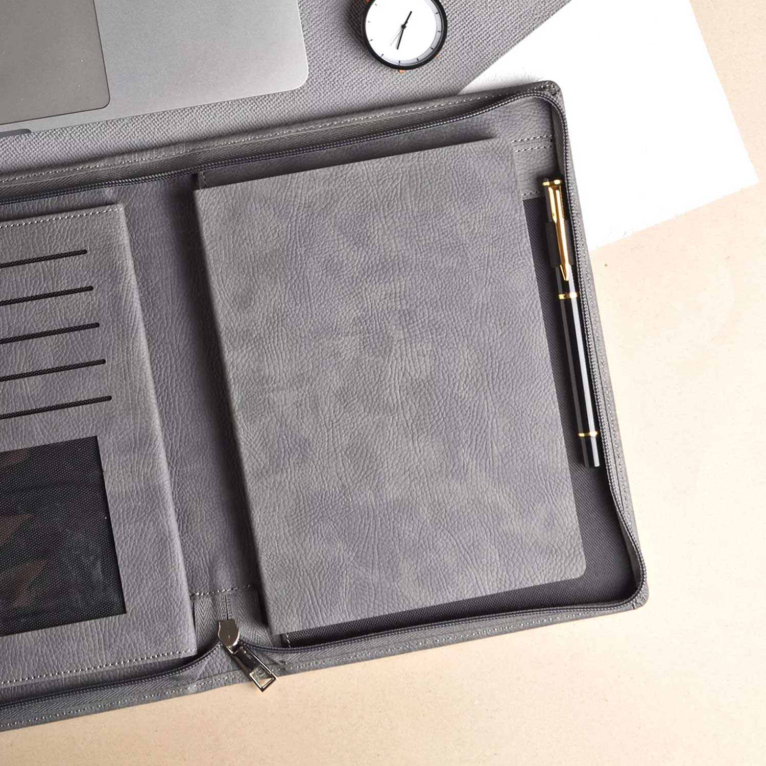 Scholar Vivant Folder Grey Notebook - A5, Ruled