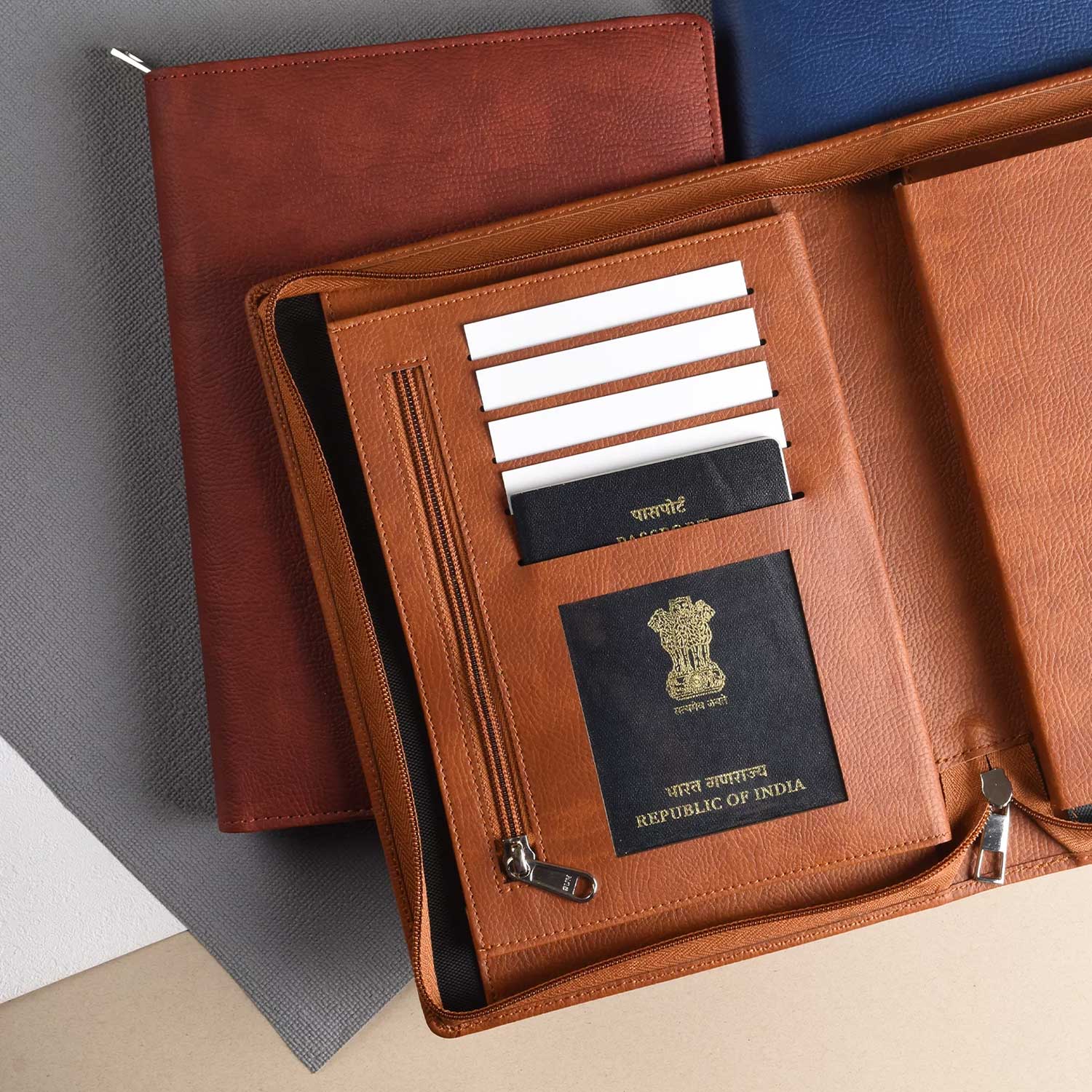 Scholar Vivant Folder Tan Notebook - A5, Ruled