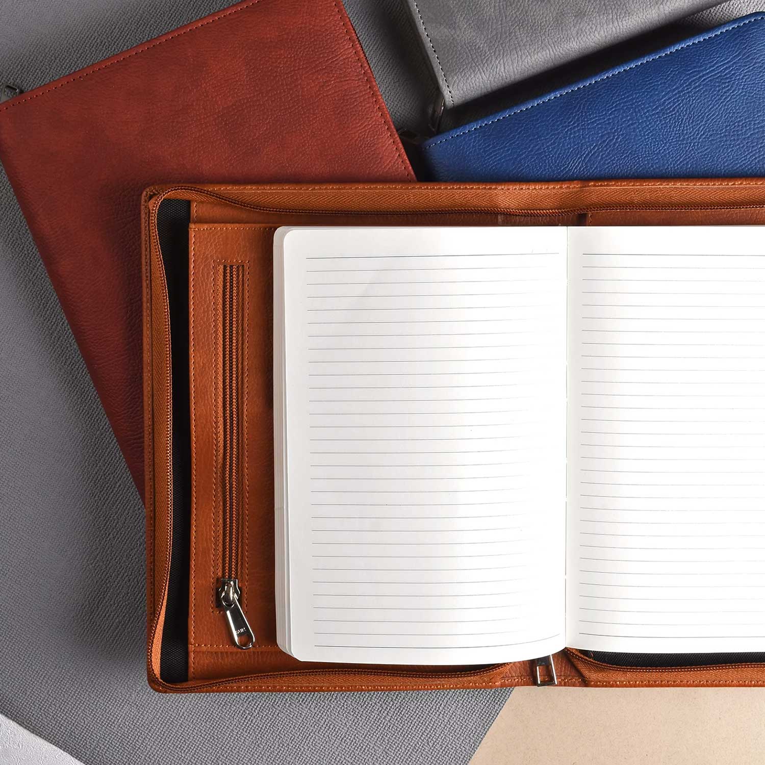 Scholar Vivant Folder Tan Notebook - A5, Ruled