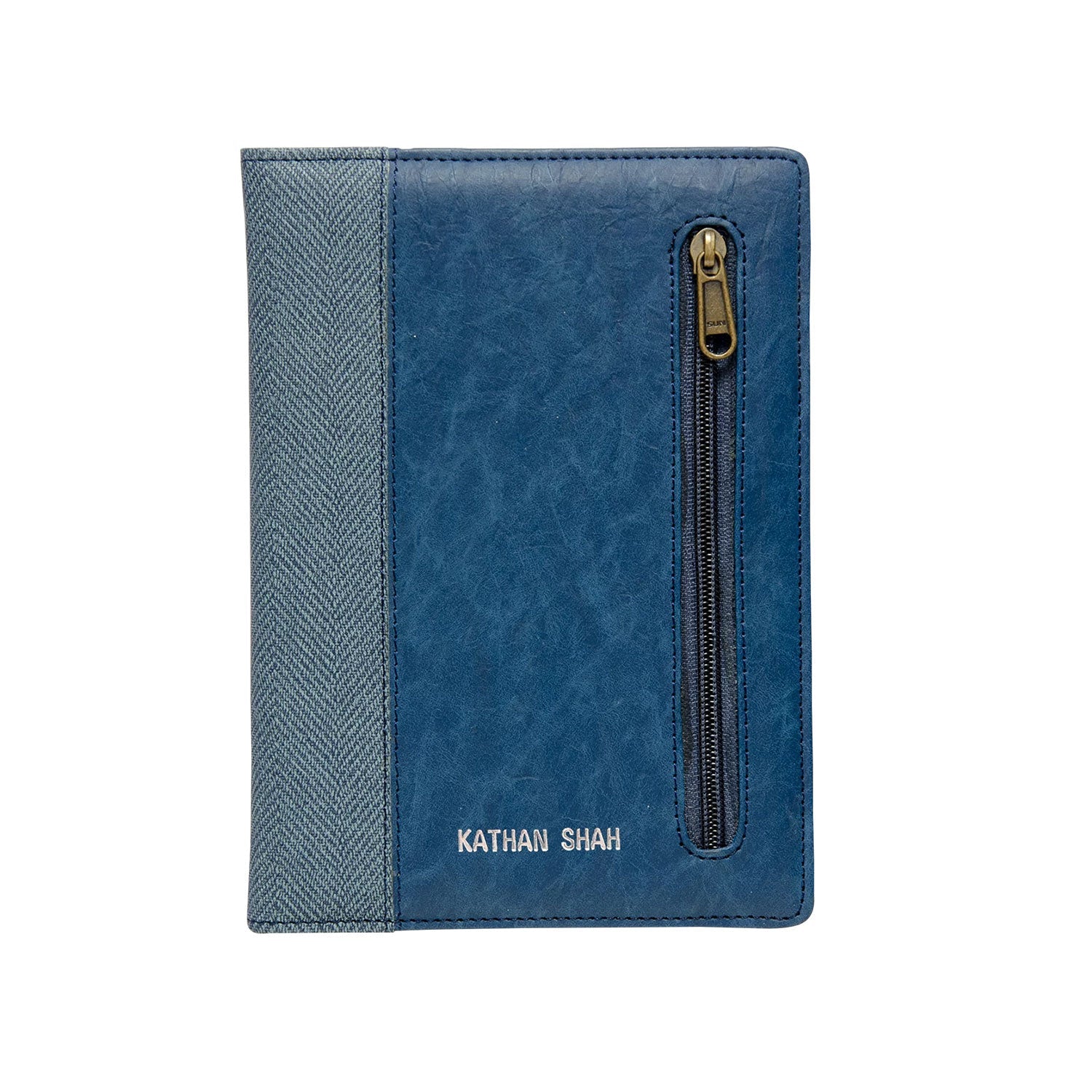 Scholar Zipper Blue Notebook - A5, Ruled