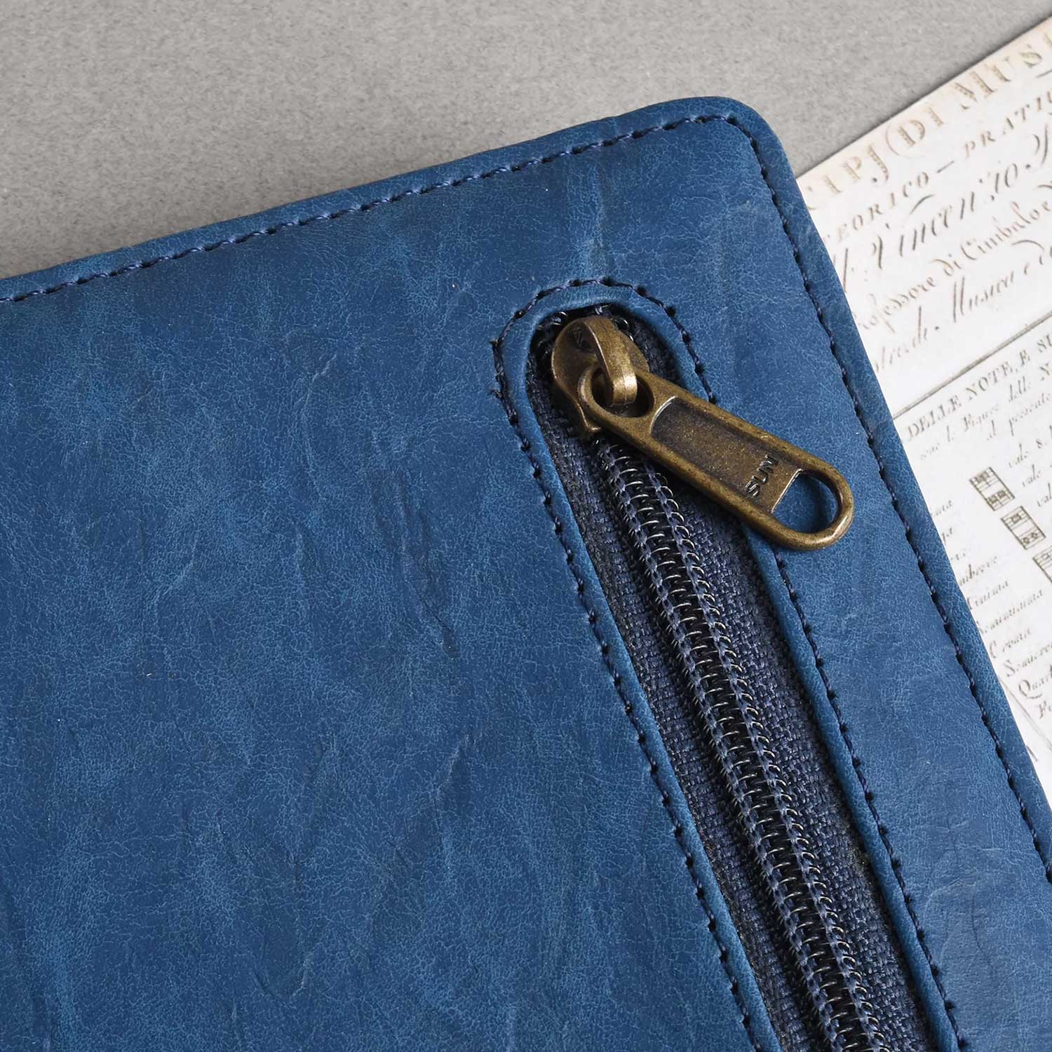 Scholar Zipper Blue Notebook - A5, Ruled