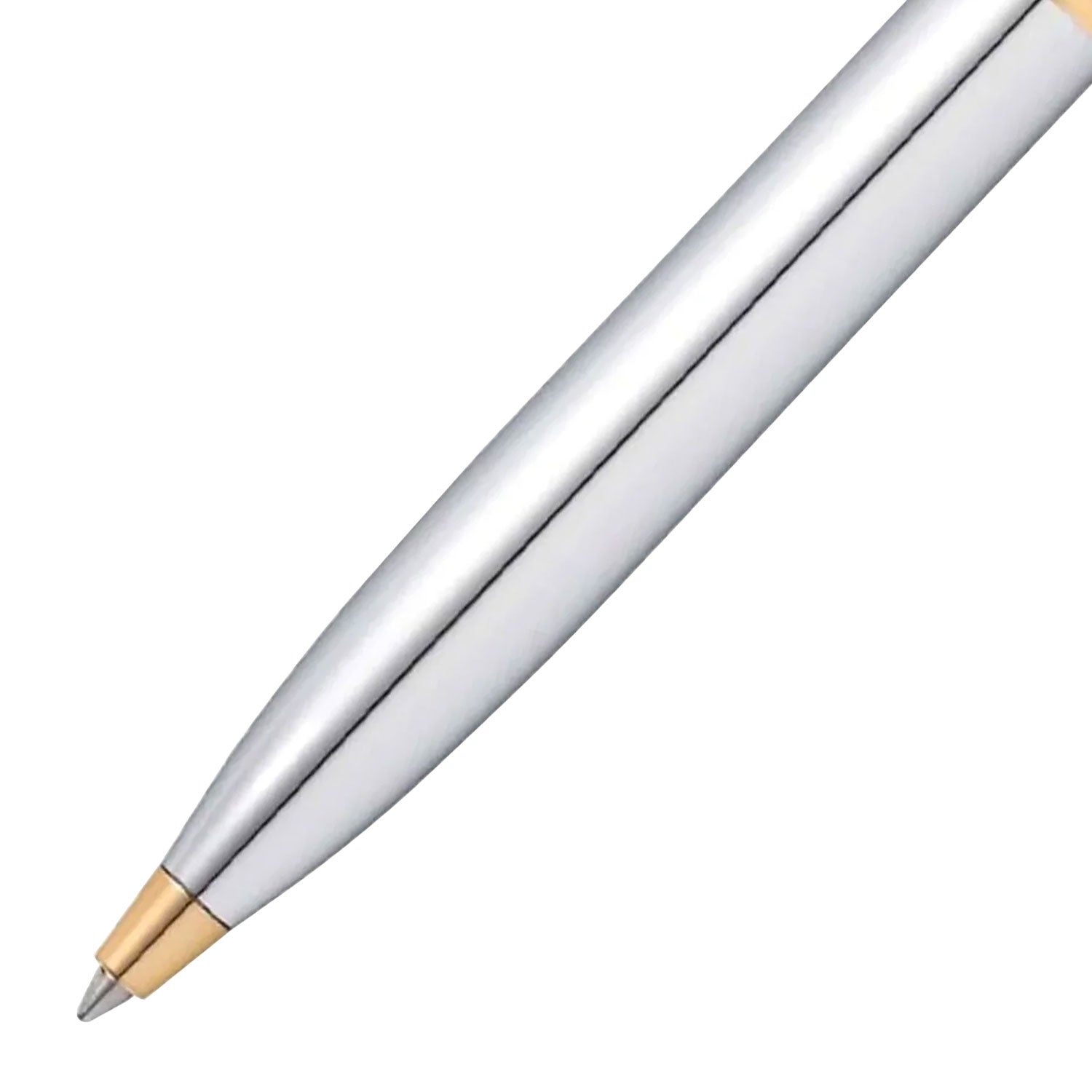 Sheaffer Gift Set - 100 Series Bright Chrome GT Ball Pen with Table Clock