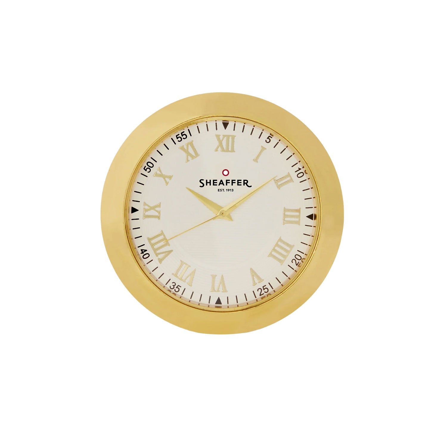 Sheaffer Gift Set - 100 Series Bright Chrome GT Ball Pen with Table Clock