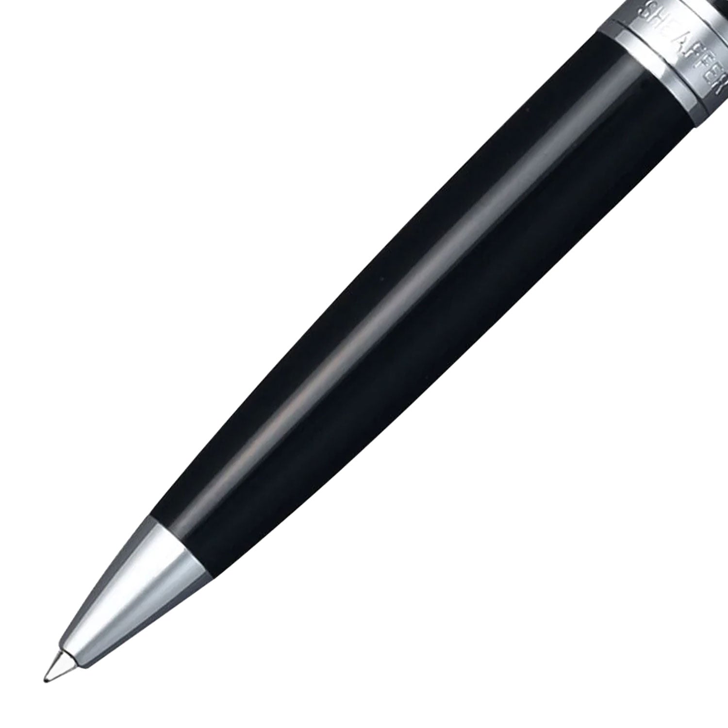 Sheaffer 300 Series Ball Pen Combo Gift Sets, Glossy Black CT + Business Card Holder
