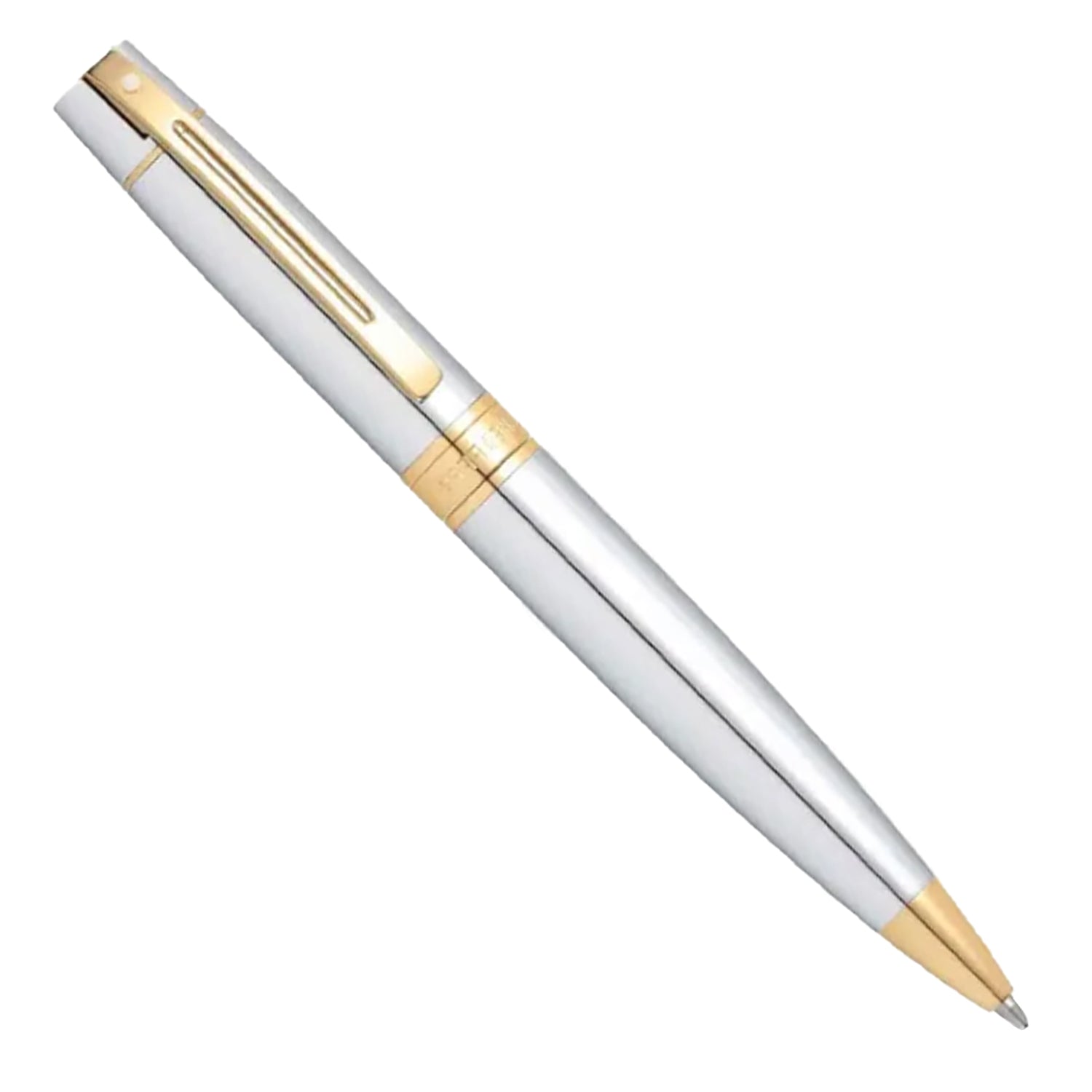Sheaffer Gift Set - 300 Series Bright Chrome GT Ball Pen with A5 Black Notebook