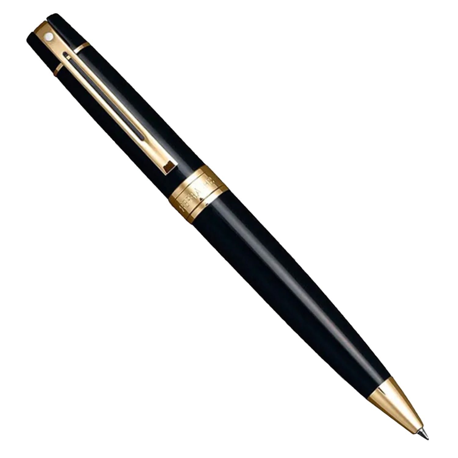Sheaffer Gift Set - 300 Series Glossy Black GT Ball Pen with A5 Black Notebook