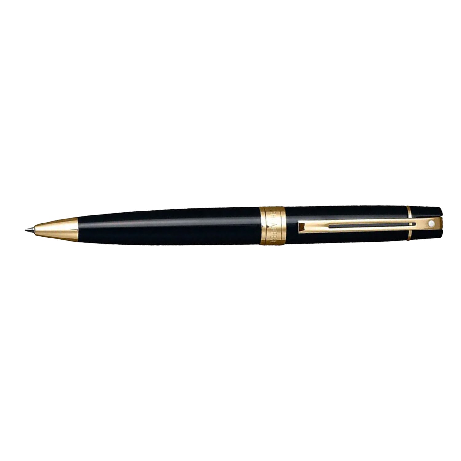 Sheaffer Gift Set - 300 Series Glossy Black GT Ball Pen with A5 Black Notebook