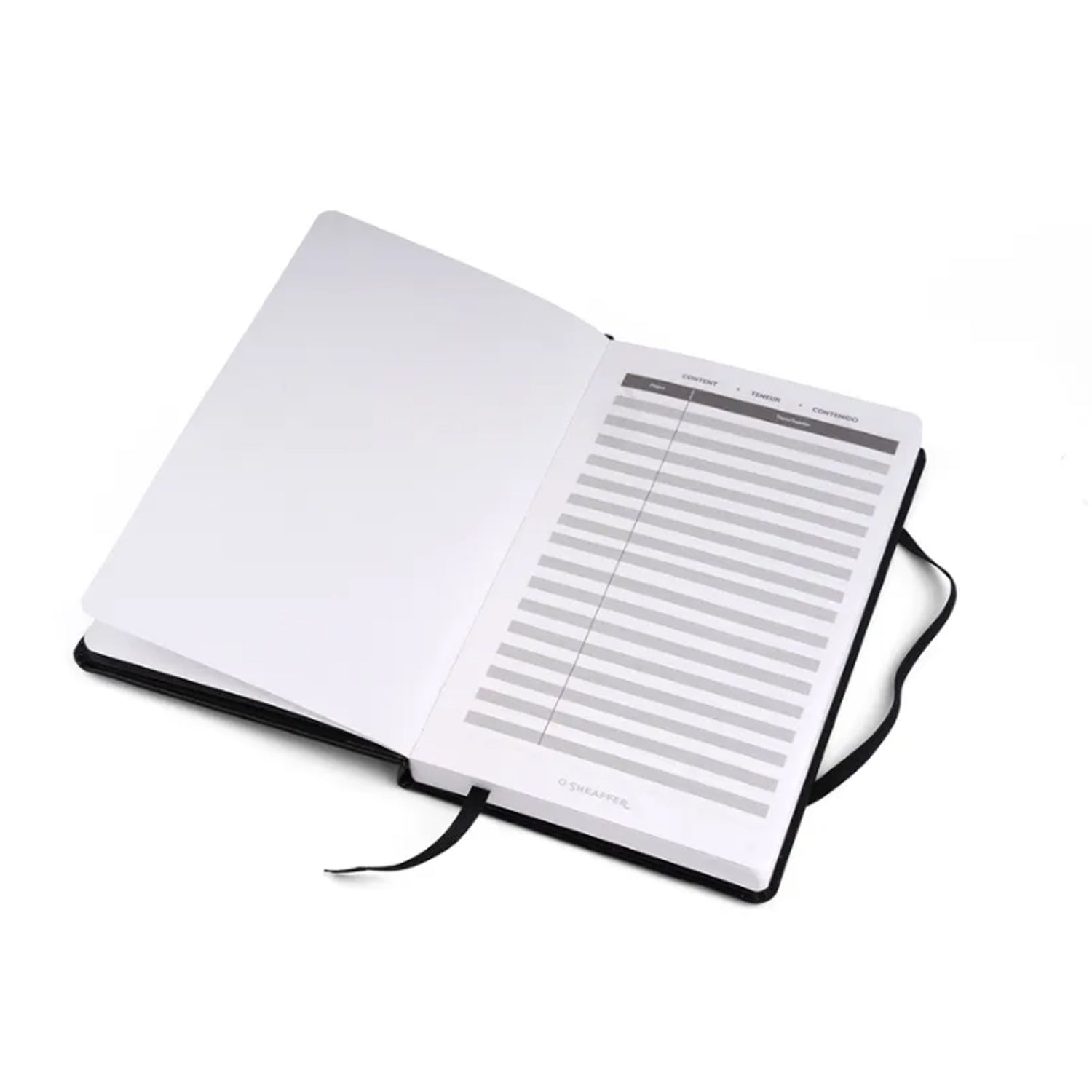 Sheaffer Gift Set - 300 Series Glossy Black GT Ball Pen with A5 Black Notebook