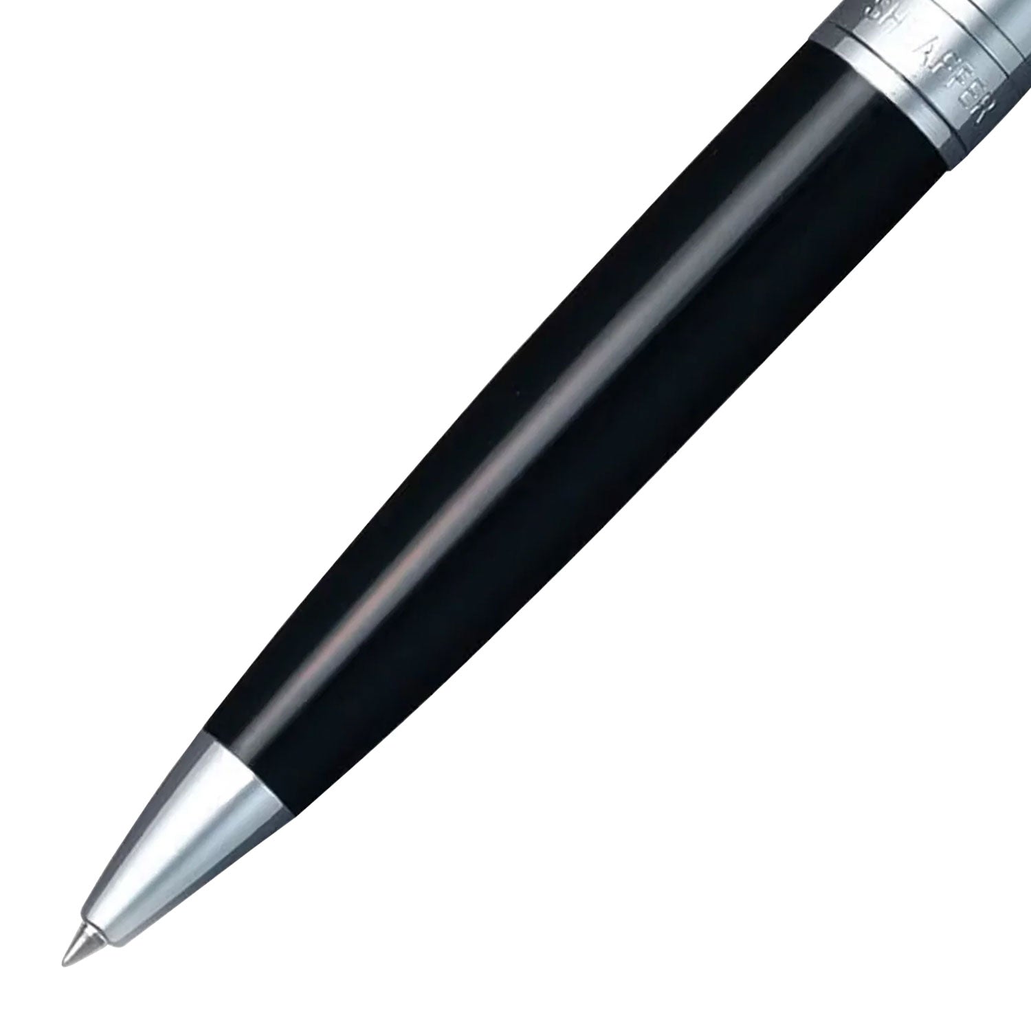 Sheaffer Gift Set - 300 Series Glossy Black & Chrome CT Ball Pen with Business Card Holder