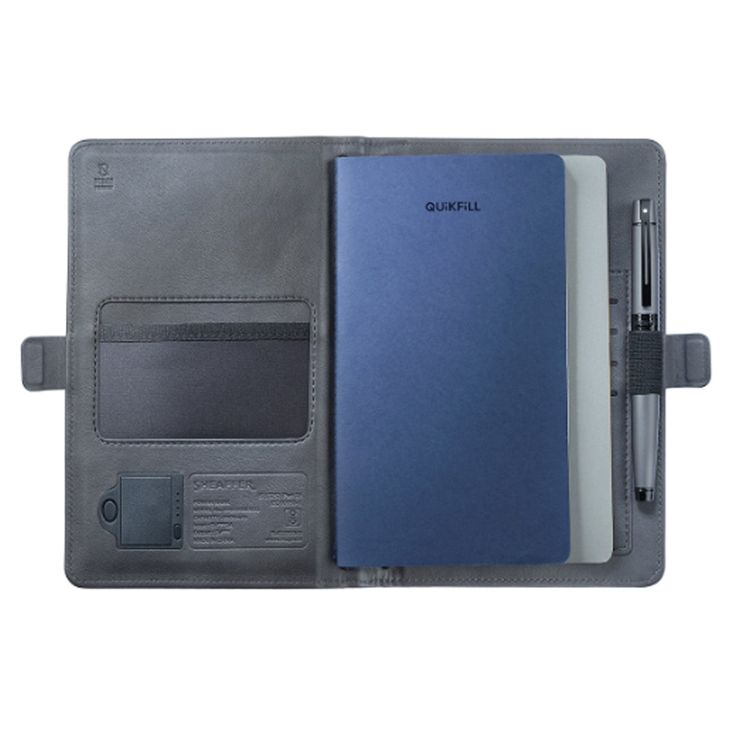 Sheaffer Superbook Mini 8000mAh Power Bank Organizer - Grey