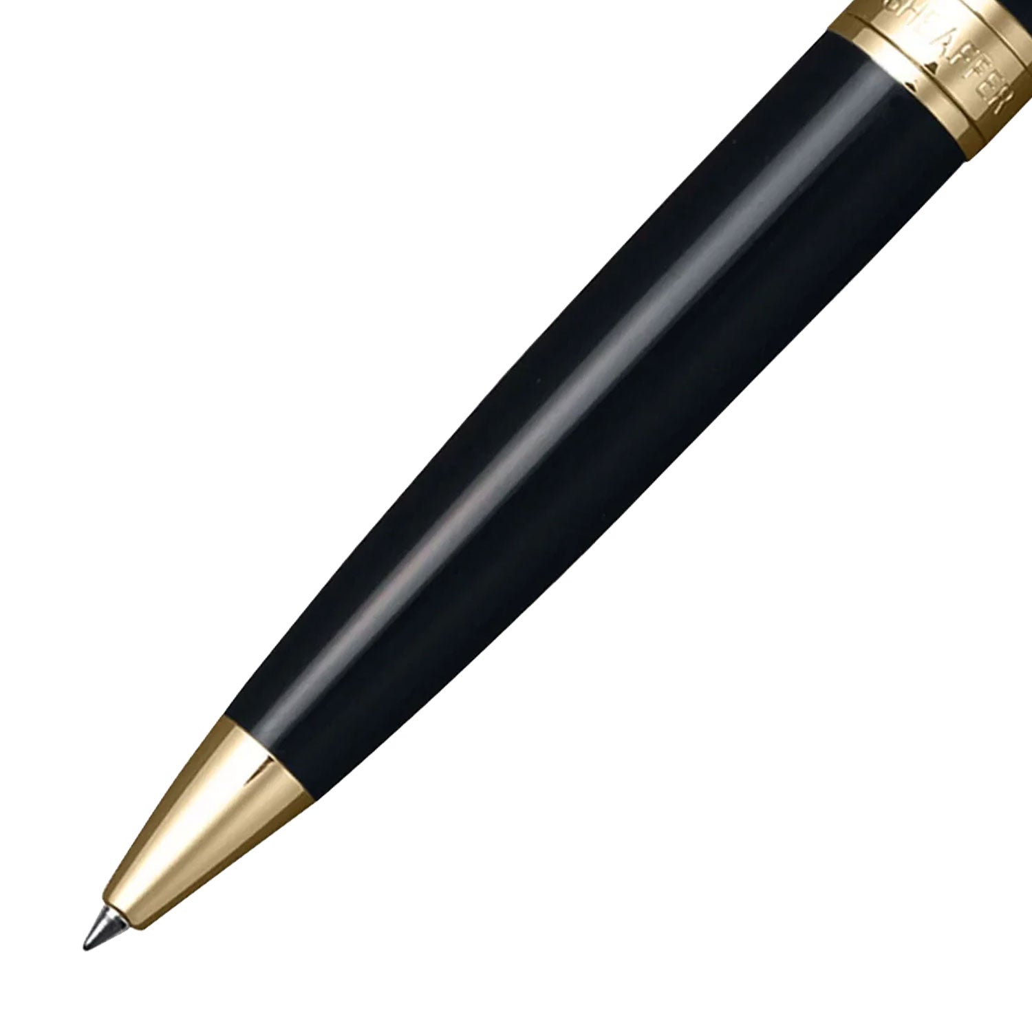 Sheaffer Gift Set - 300 Series Glossy Black GT Ball Pen with Table Clock