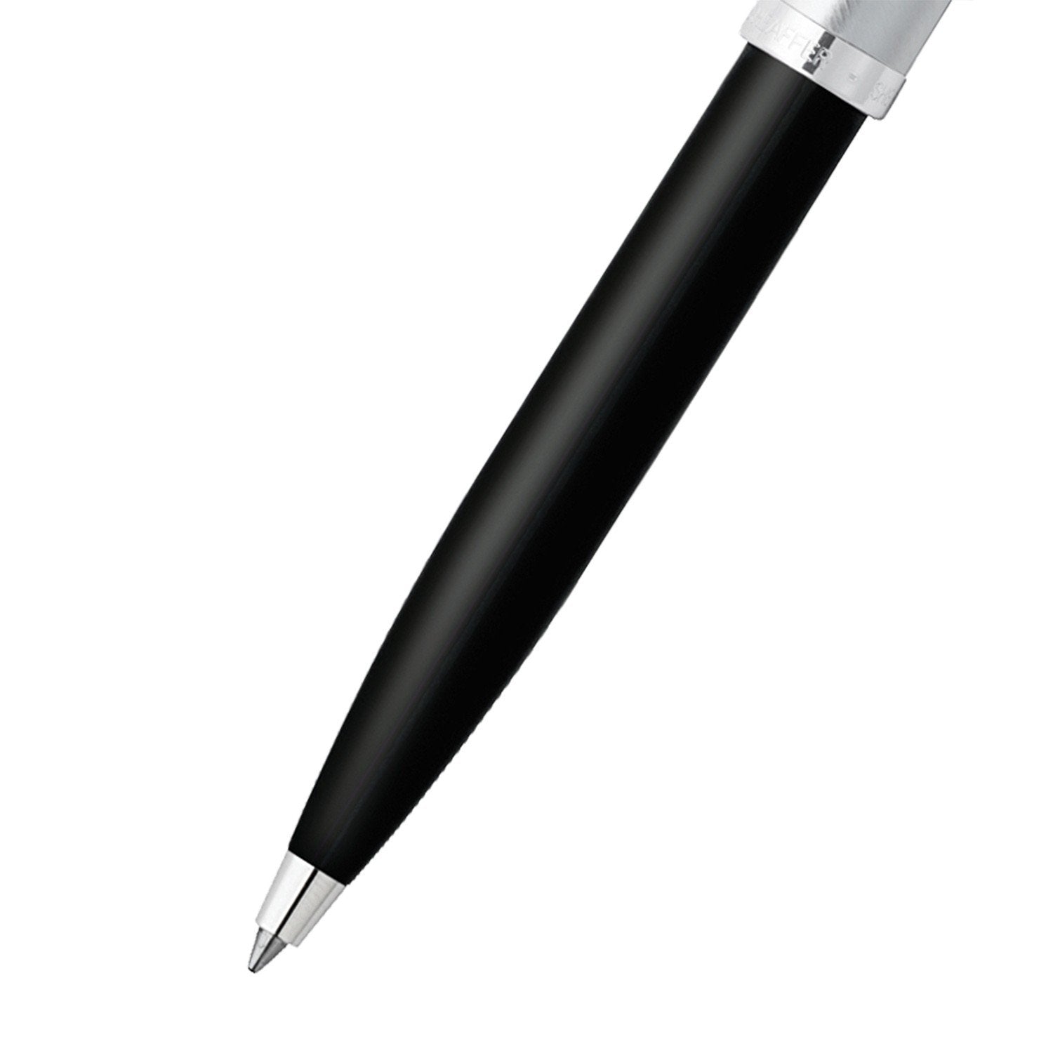 Sheaffer 100 Ballpoint Pen Black and Brushed Chrome