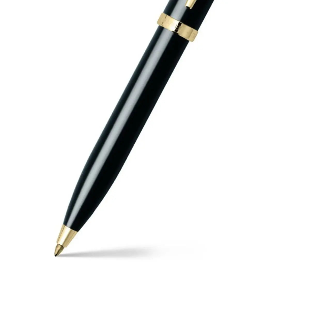 Sheaffer 100 Ballpoint Pen Black Lacquer with Gold Trim