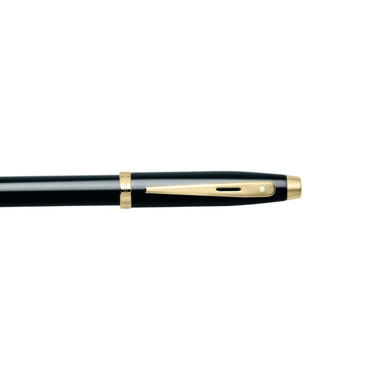 Sheaffer 100 Ballpoint Pen Black Lacquer with Gold Trim