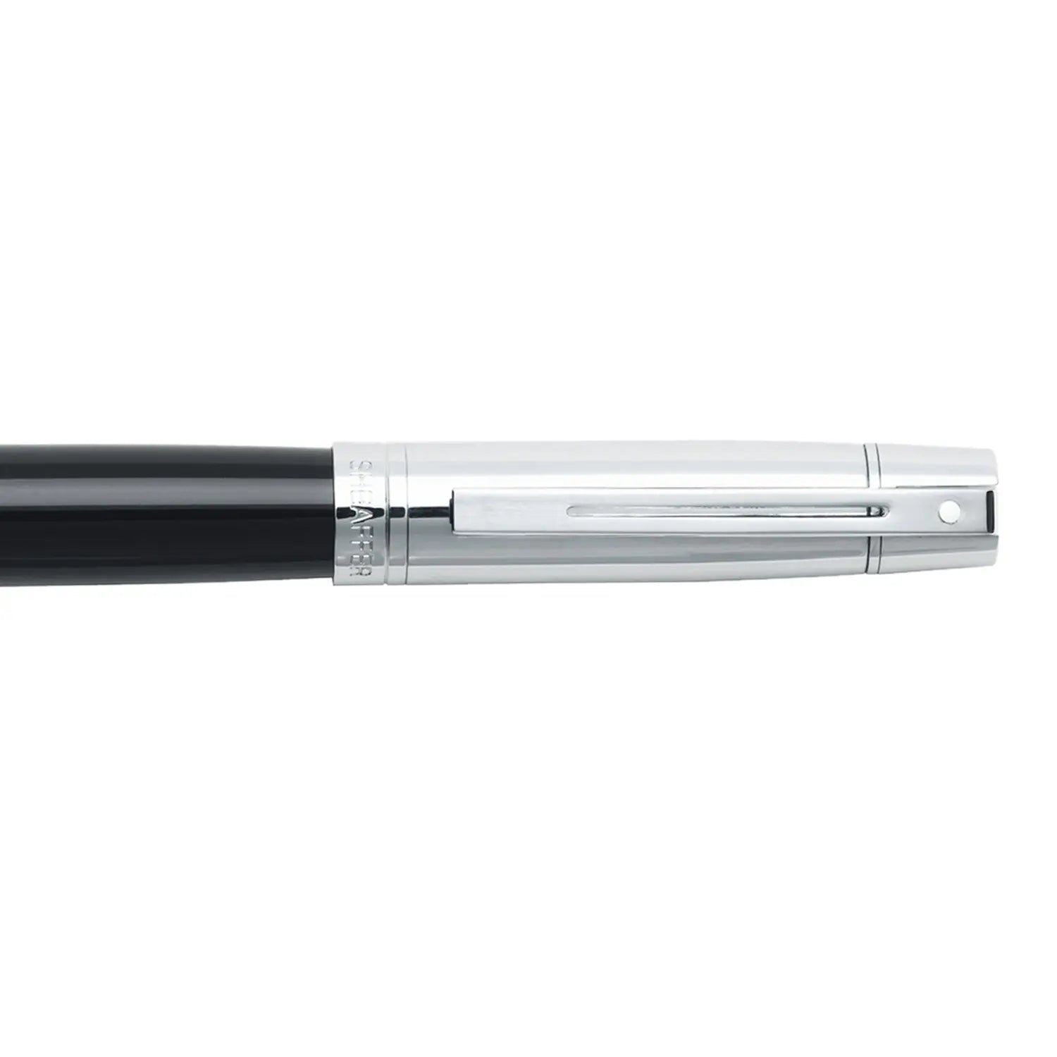 Sheaffer 300 Fountain Pen Glossy Black with Chrome Trim Medium
