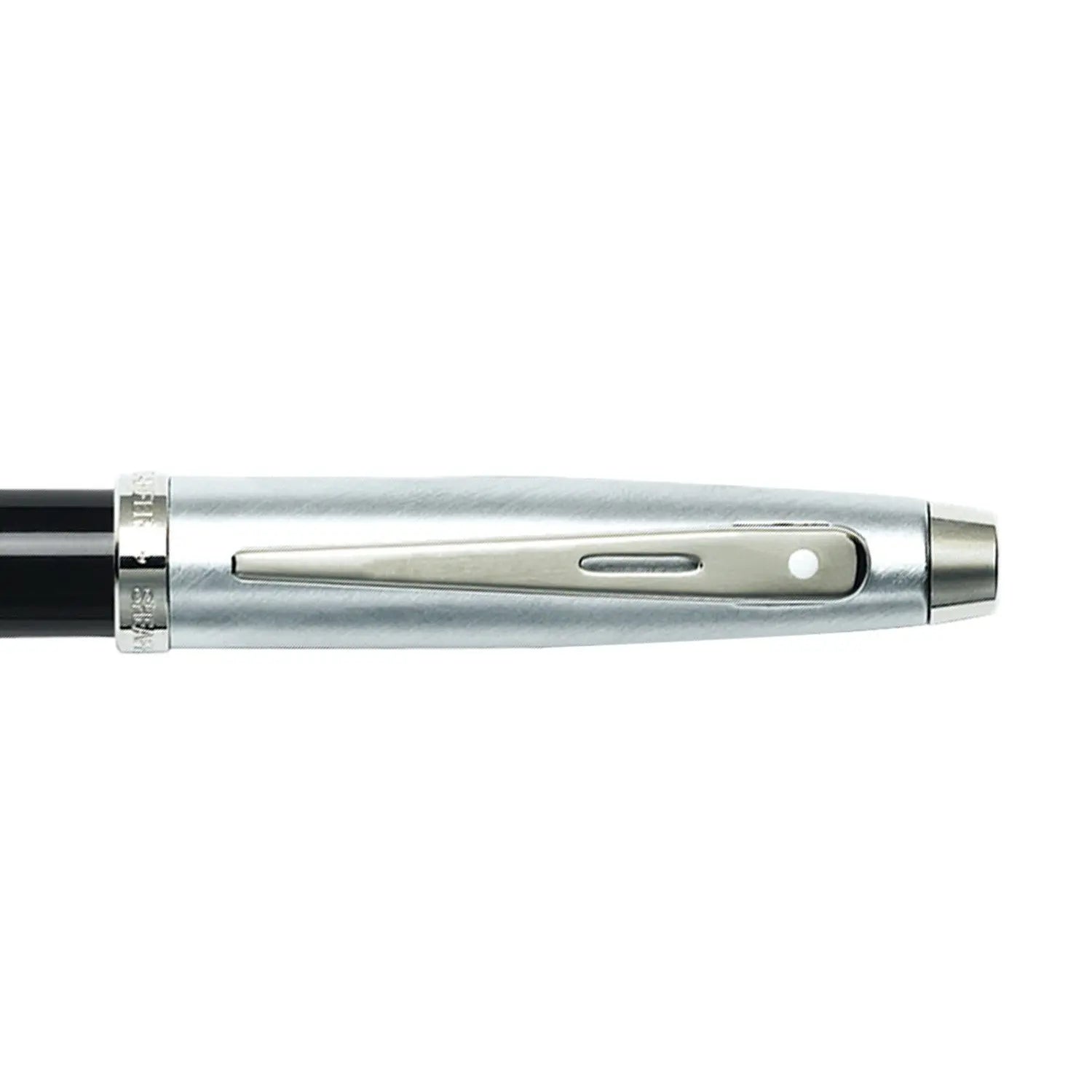 Sheaffer 100 Rollerball Pen Black and Brushed Chrome