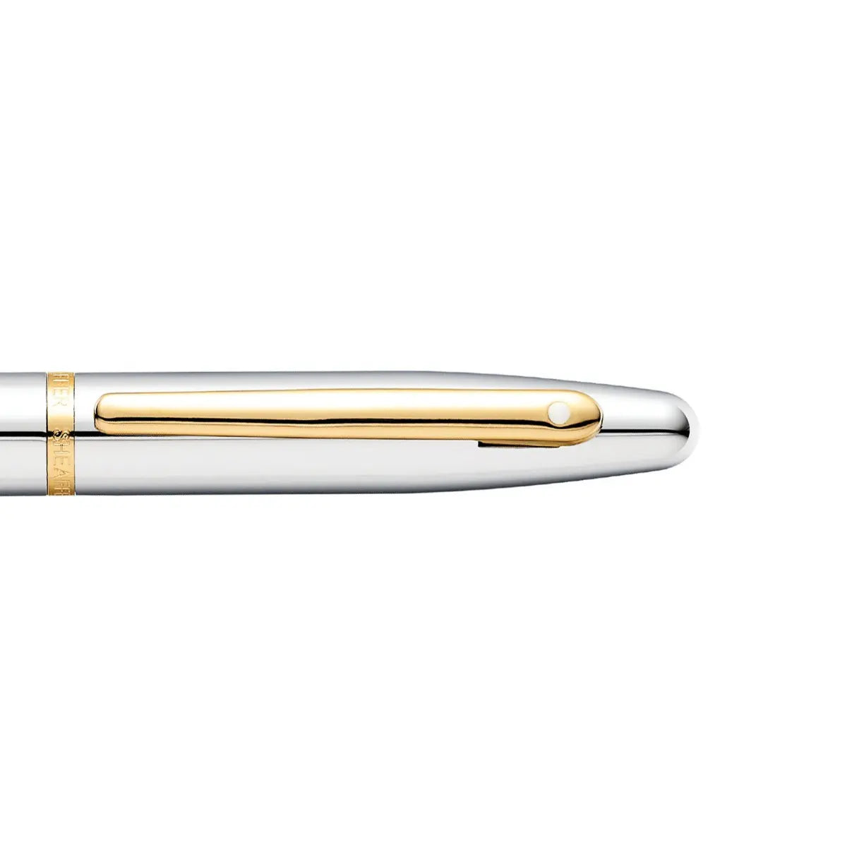 Sheaffer VFM Rollerball Pen Chrome With Gold Trim