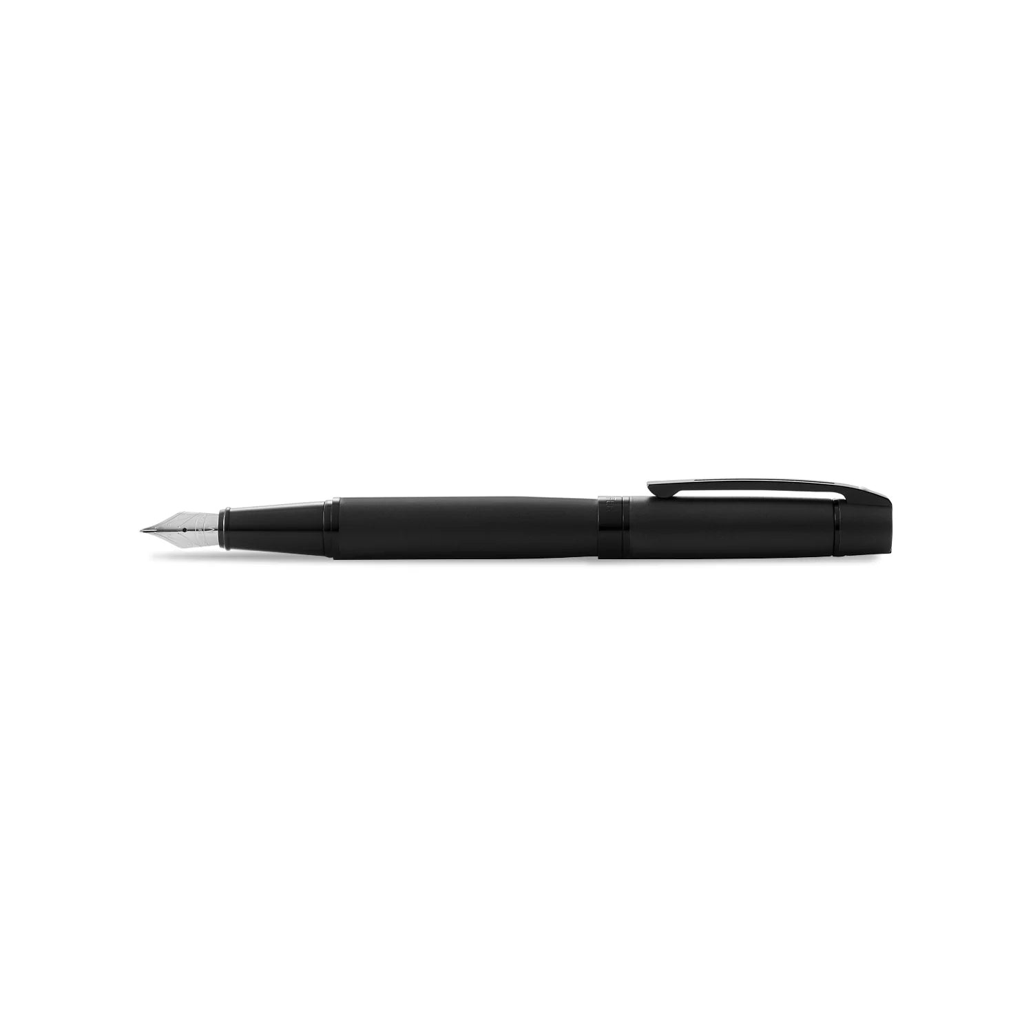 Sheaffer 300 Fountain Pen Matte Black Lacquer with Polished Black Trim