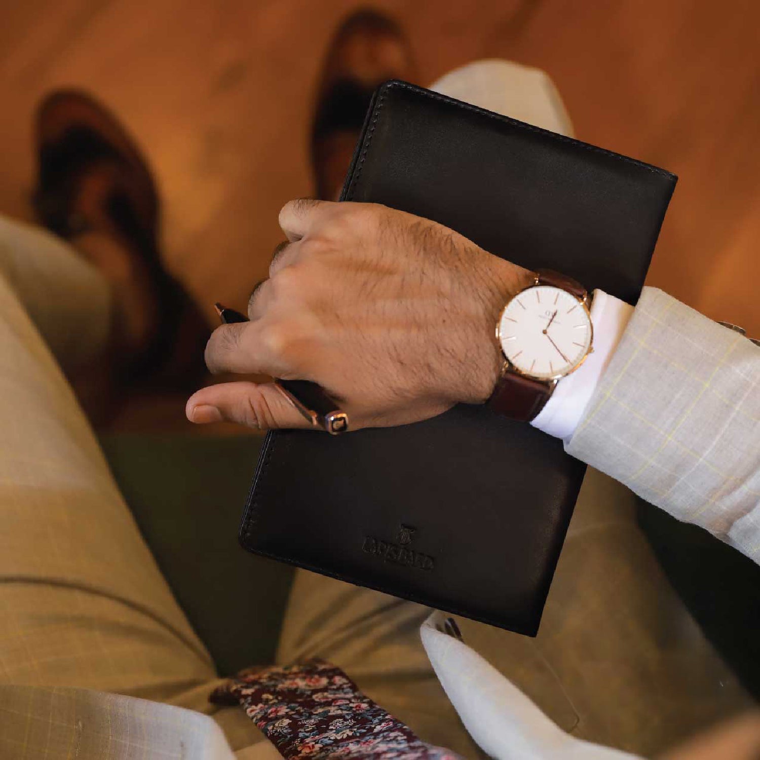 Lapis Bard Mayfair Leather Notebook Jacket