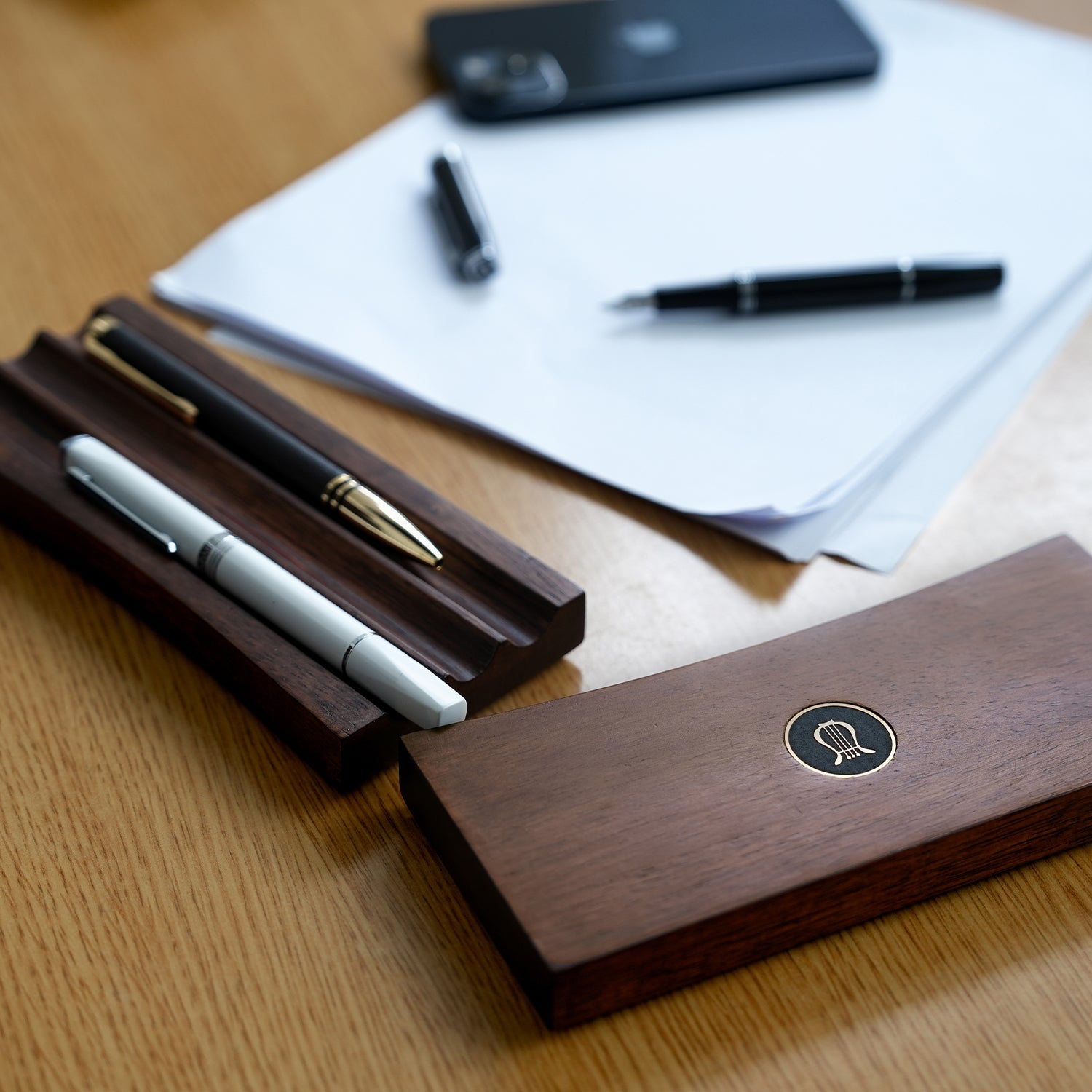 Lapis Bard Torque Hickory Ballpoint Pen