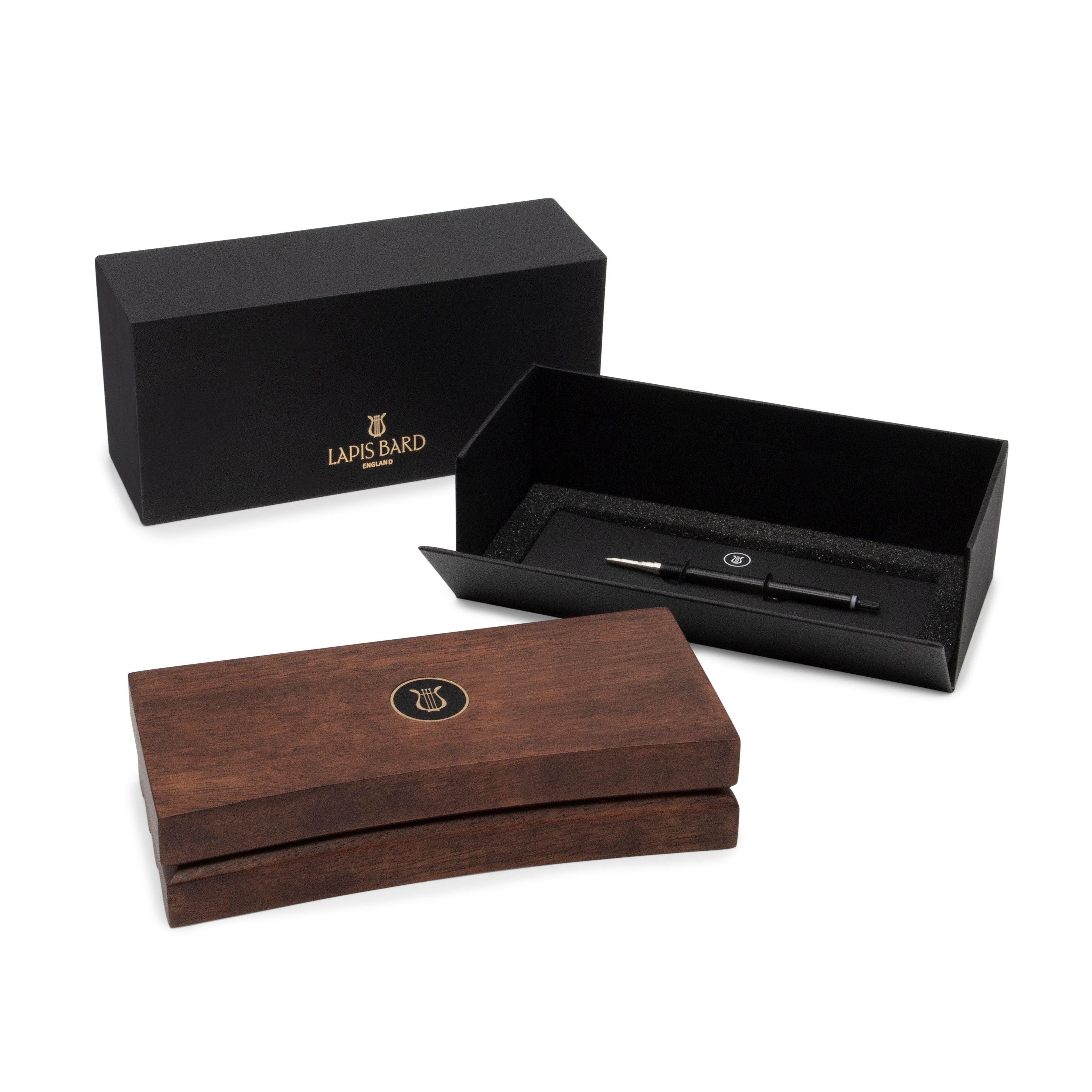 Lapis Bard Torque Hickory Ballpoint Pen