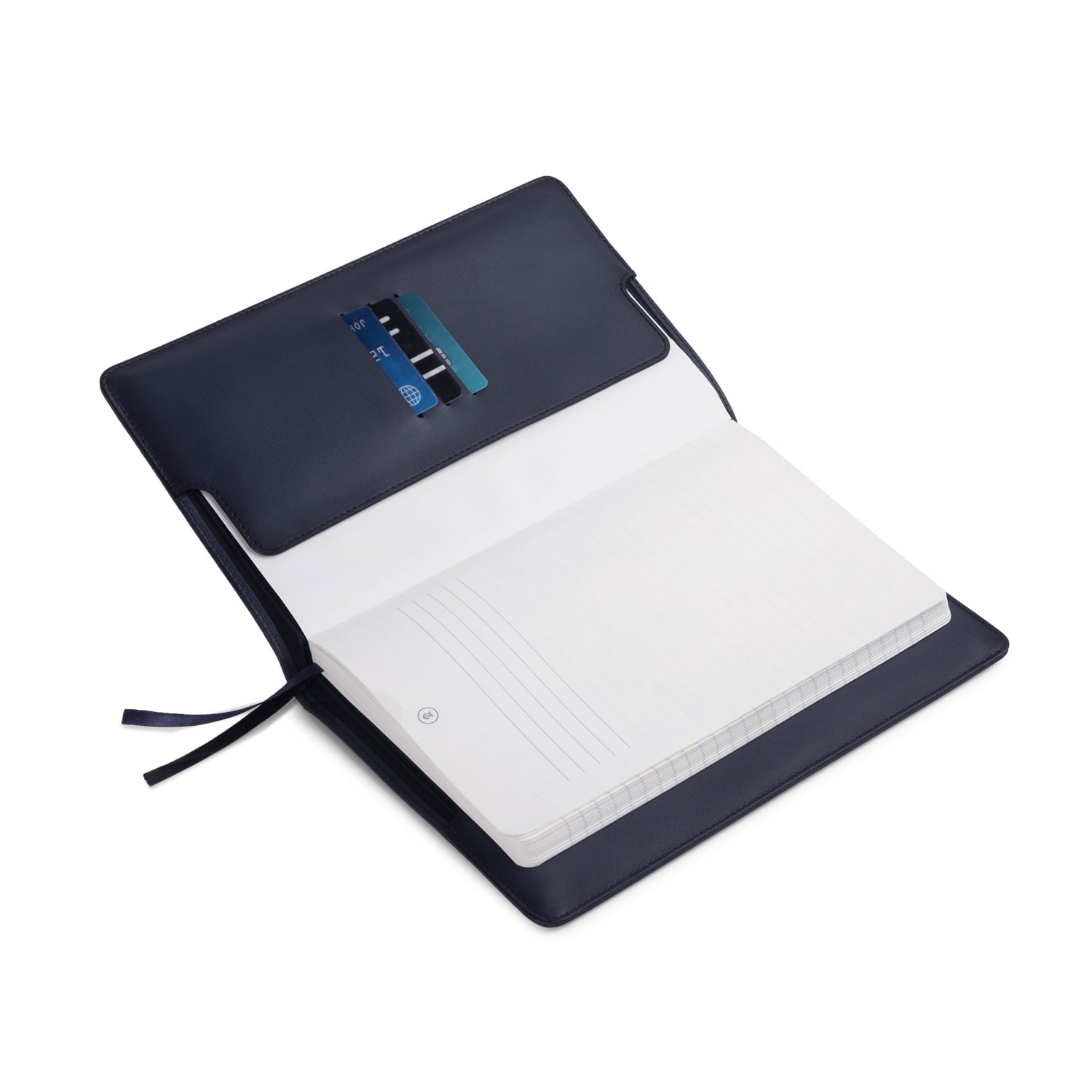 Lapis Bard Navy Ducorium Leather Notebook Jacket