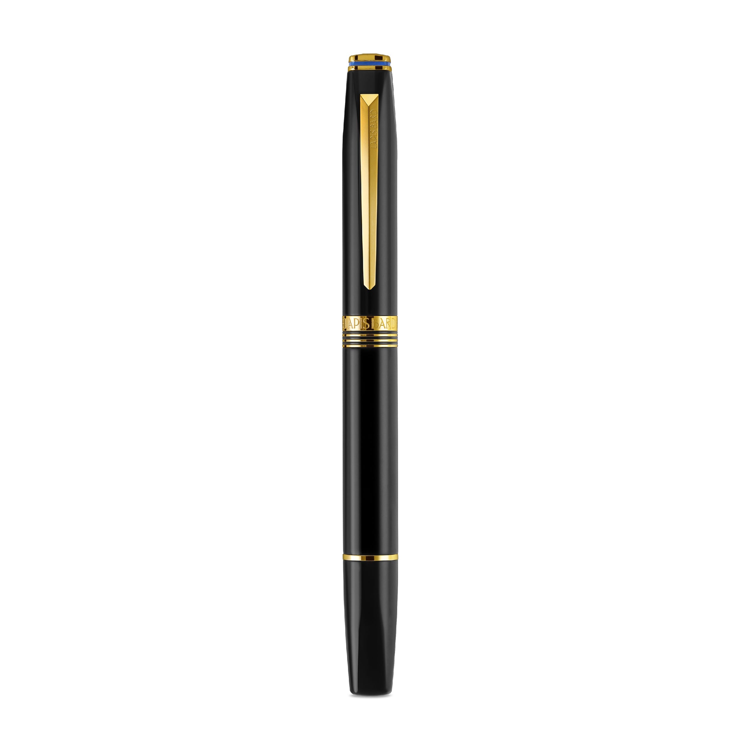 Lapis Bard Contemporary Black and Gold Fountain Pen