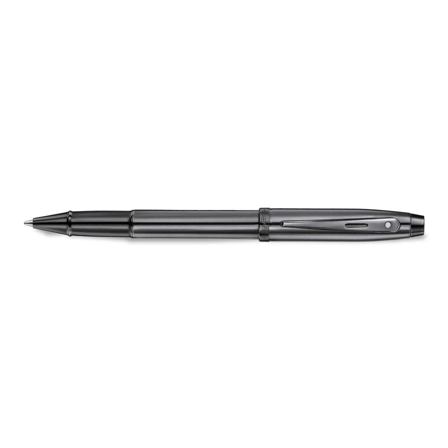 Sheaffer 100 Ionic Gunmetal Grey Rollerball Pen with Shiny PVD Trims