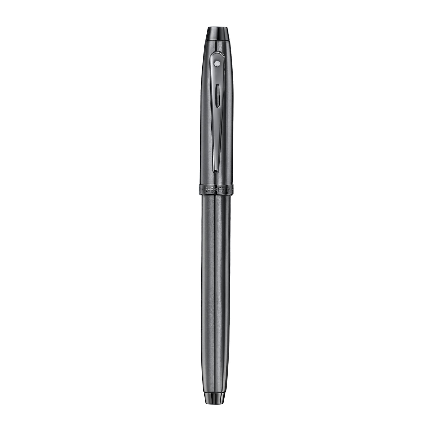 Sheaffer 100 Ionic Gunmetal Grey Rollerball Pen with Shiny PVD Trims