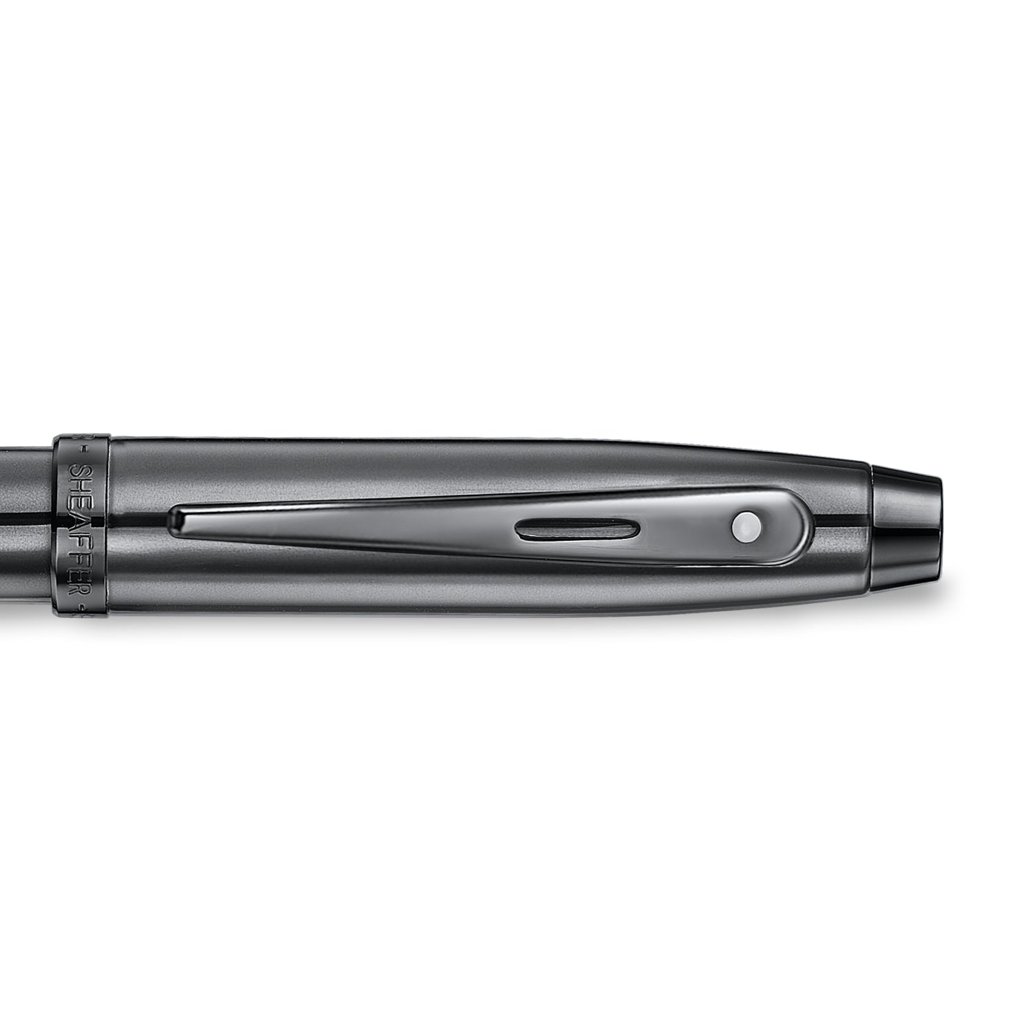 Sheaffer 100 Ionic Gunmetal Grey Fountain Pen with Shiny PVD Trims