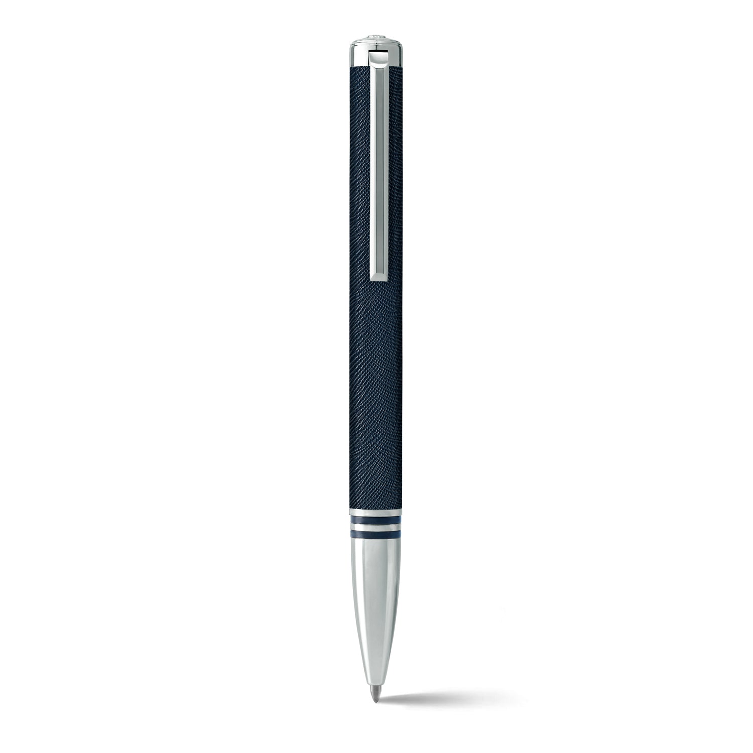 Lapis Bard Torque Artis Leather Navy Ballpoint Pen