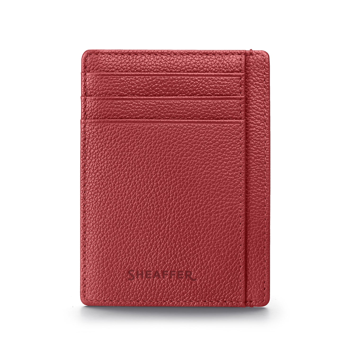 Sheaffer Gift Set ft. Excessive Red VFM  Ballpoint Pen with Chrome Trims and Scarlet Blaze Credit Card Holder